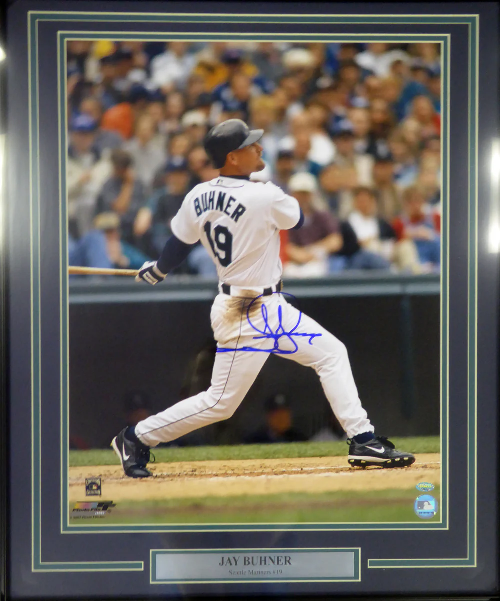 Jay Buhner Autographed Framed 16x20 Photo Seattle Mariners MCS Holo Stock #107773 - Image 2