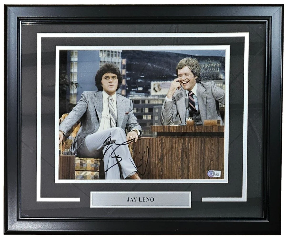 Jay Leno Signed Framed 11x14 Photo BAS - Image 5
