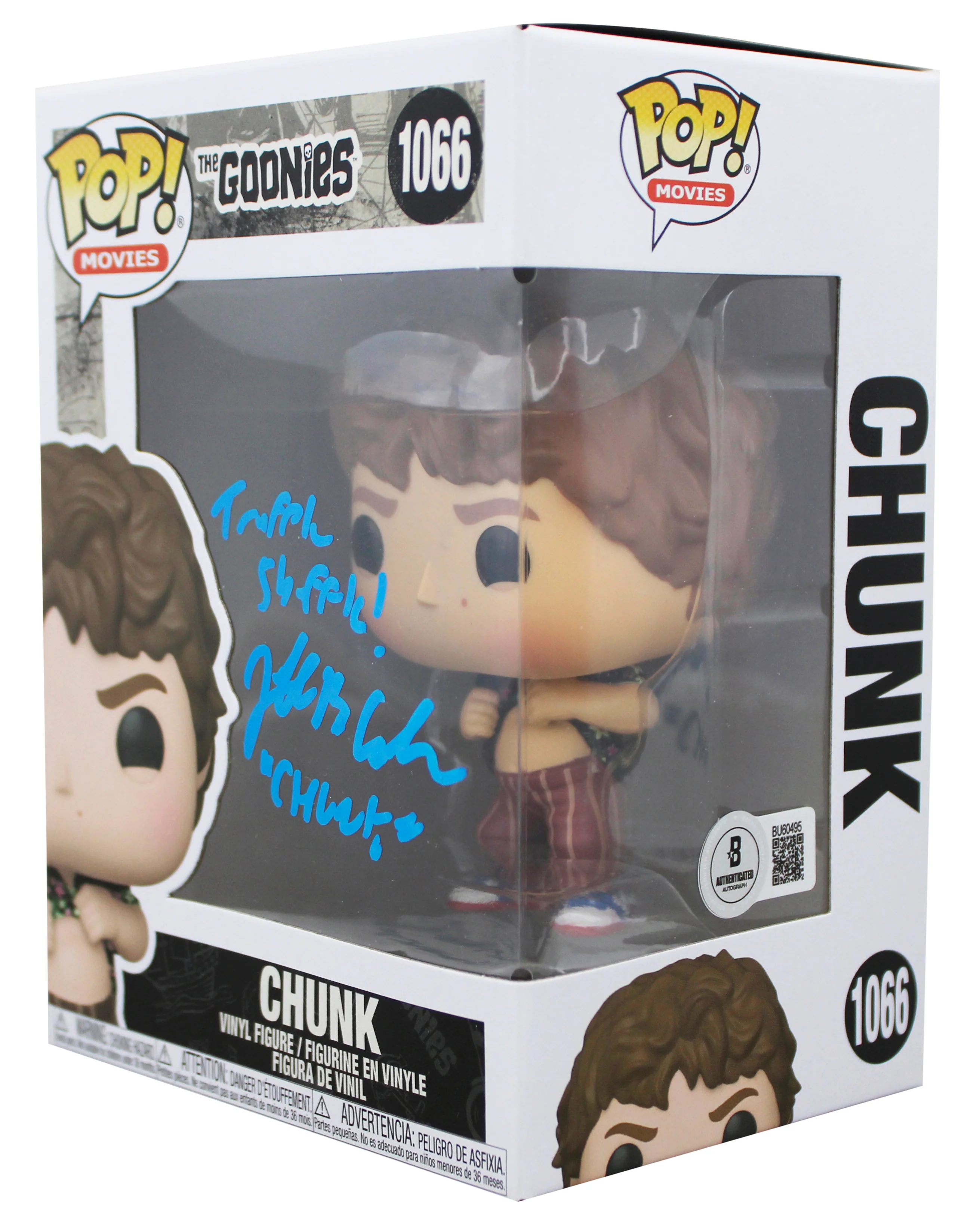Jeff Cohen The Goonies "2x Insc" Signed #1066 Funko Pop Figure BAS #BU60495 - Image 3