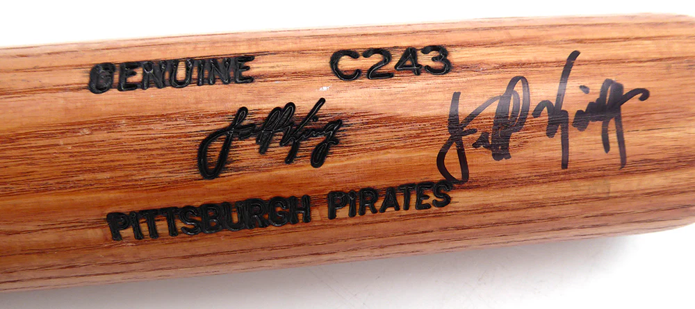 Jeff King Autographed Game Issued Louisville Slugger C243 Bat Pittsburgh Pirates SKU #261662 - Image 2