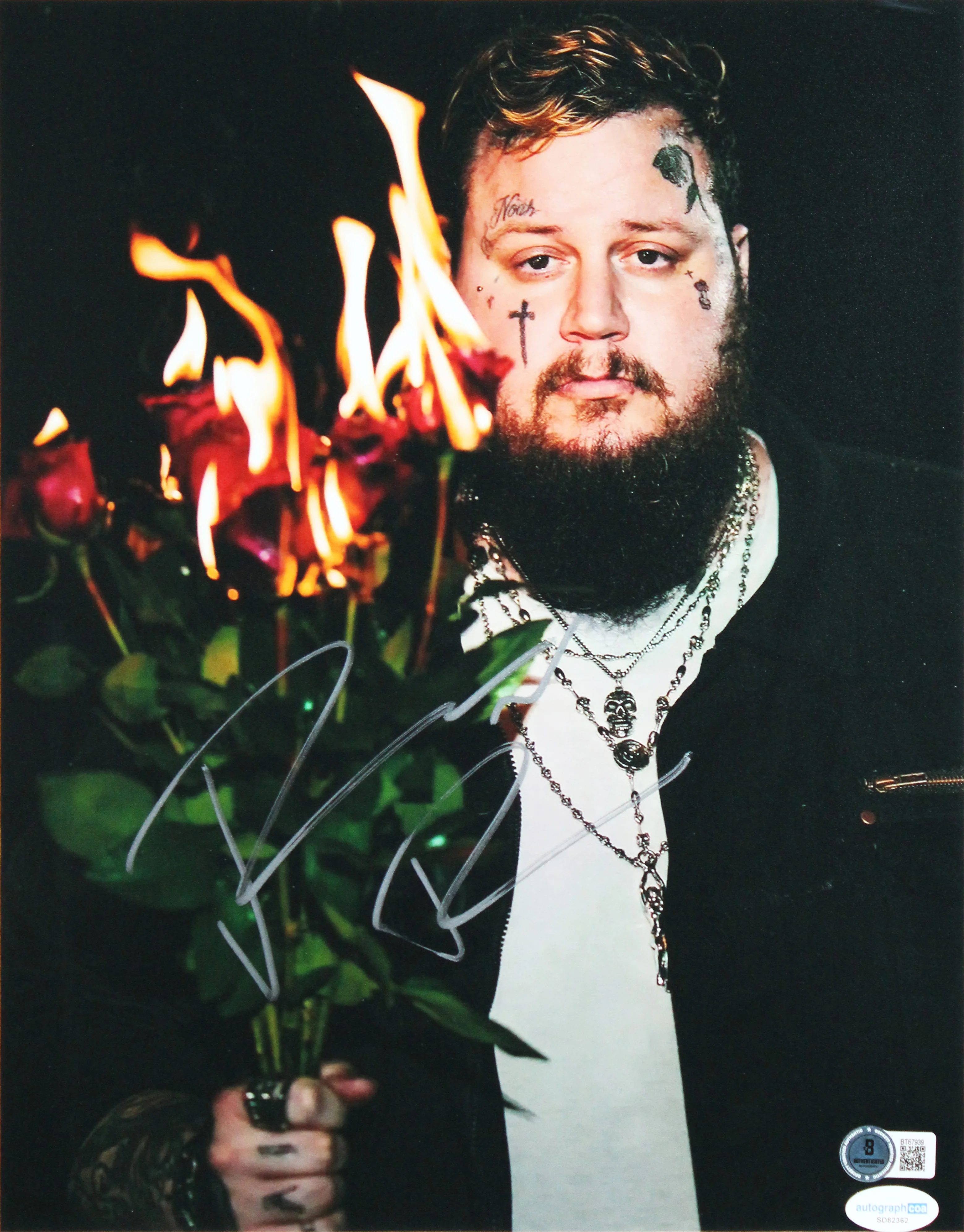 Jelly Roll Authentic Signed 11x14 Framed Photo Autographed BAS #BT67939 - Image 3