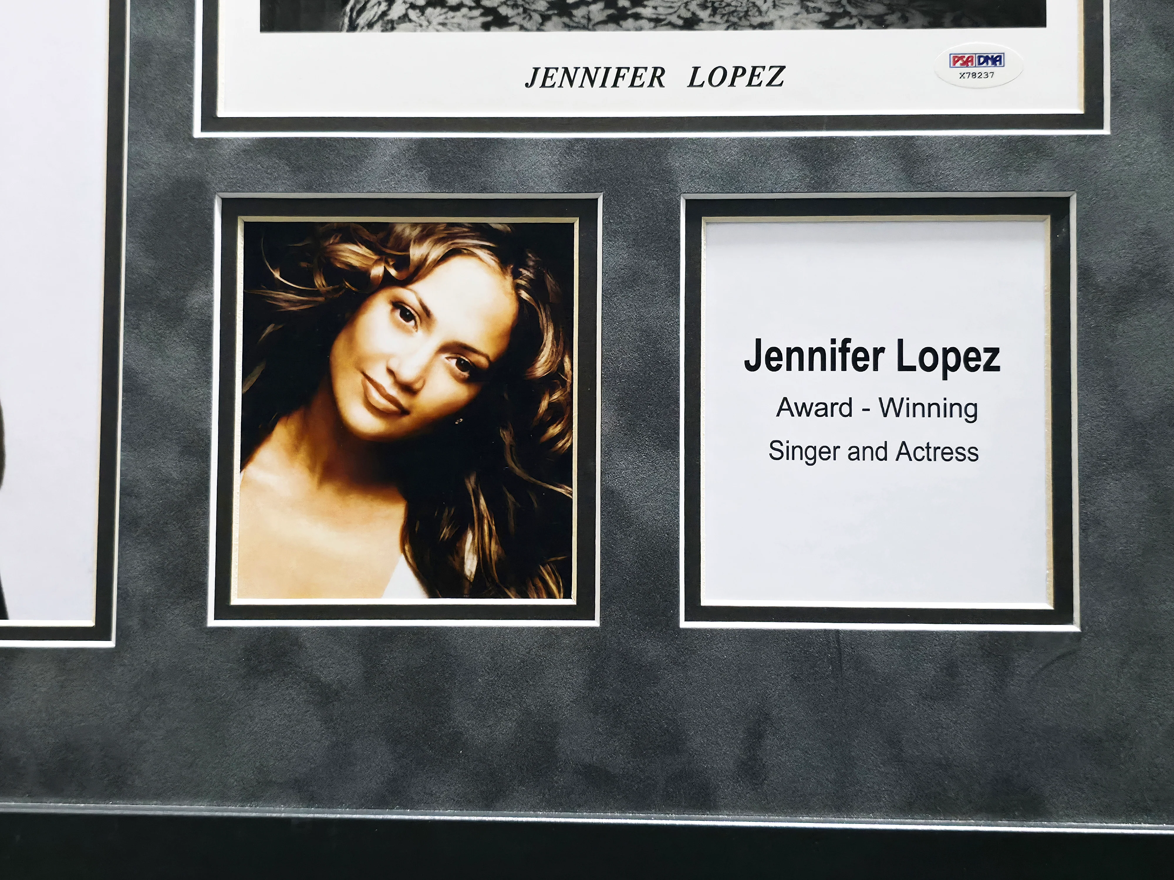 Jennifer Lopez Autographed Framed 8x10 Photo Collage "Best Wishes" PSA/DNA #X78237 - Image 5