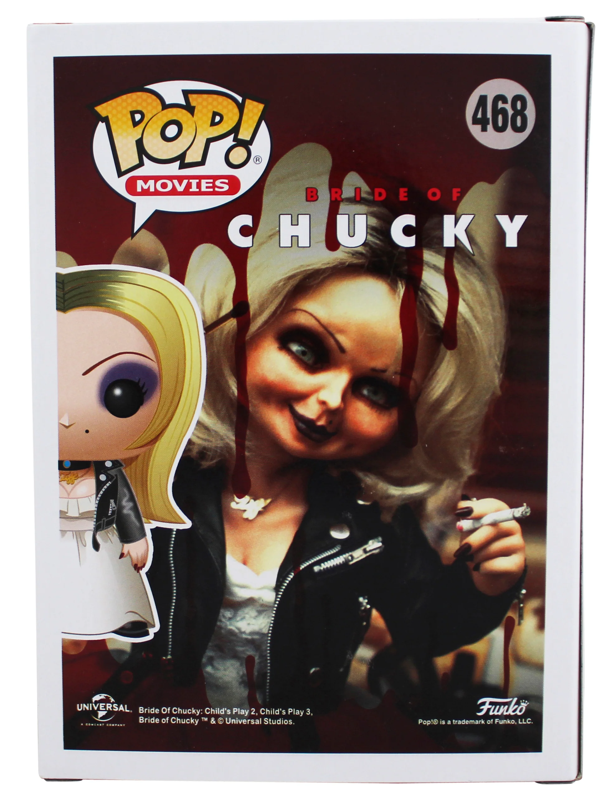 Jennifer Tilly Bride of Chucky Signed Tiffany #468 Funko Pop Vinyl Figure BAS - Image 5
