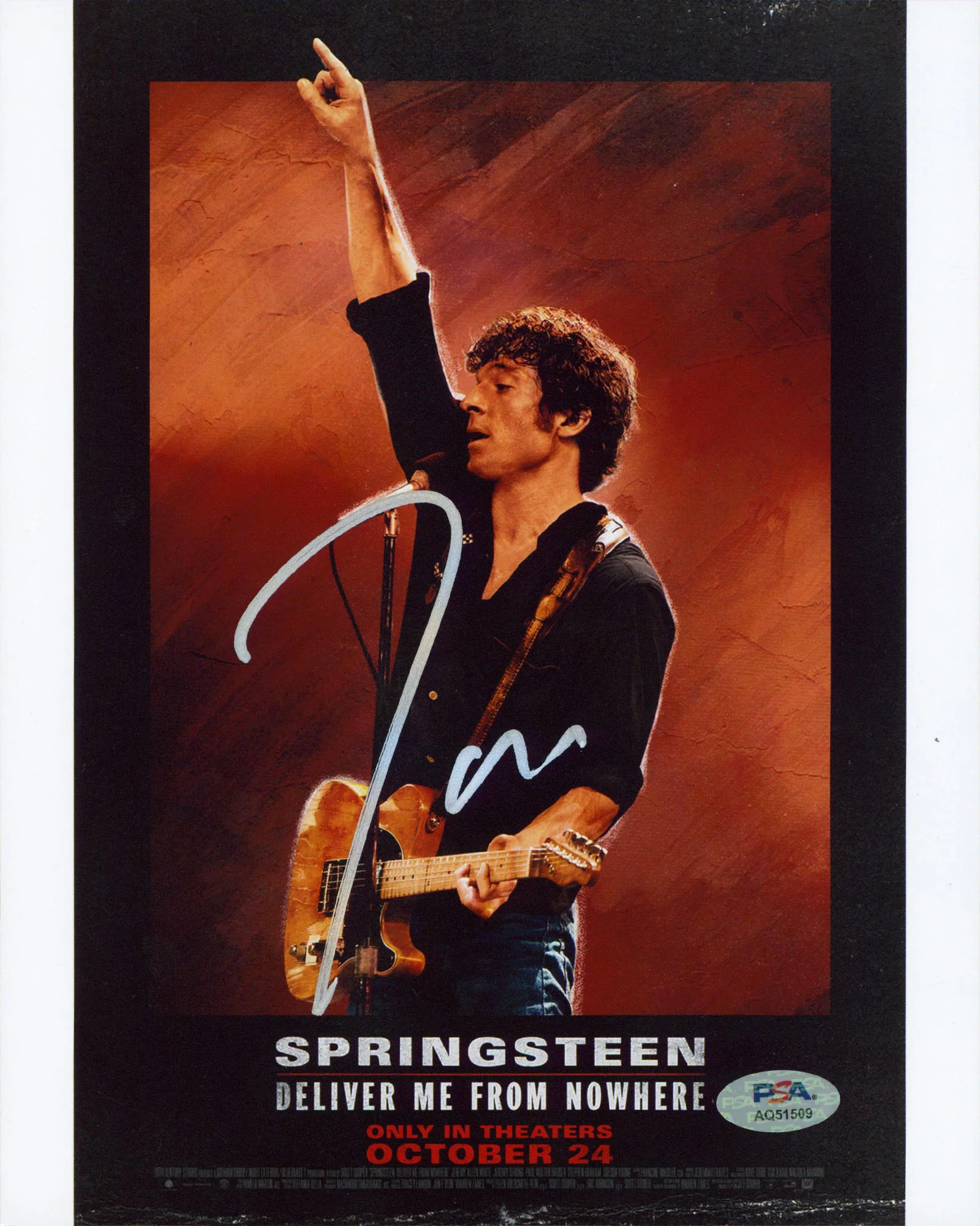Jeremy Allen White Springsteen Authentic Signed 8x10 Photo PSA/DNA #AQ51509 - Image 2