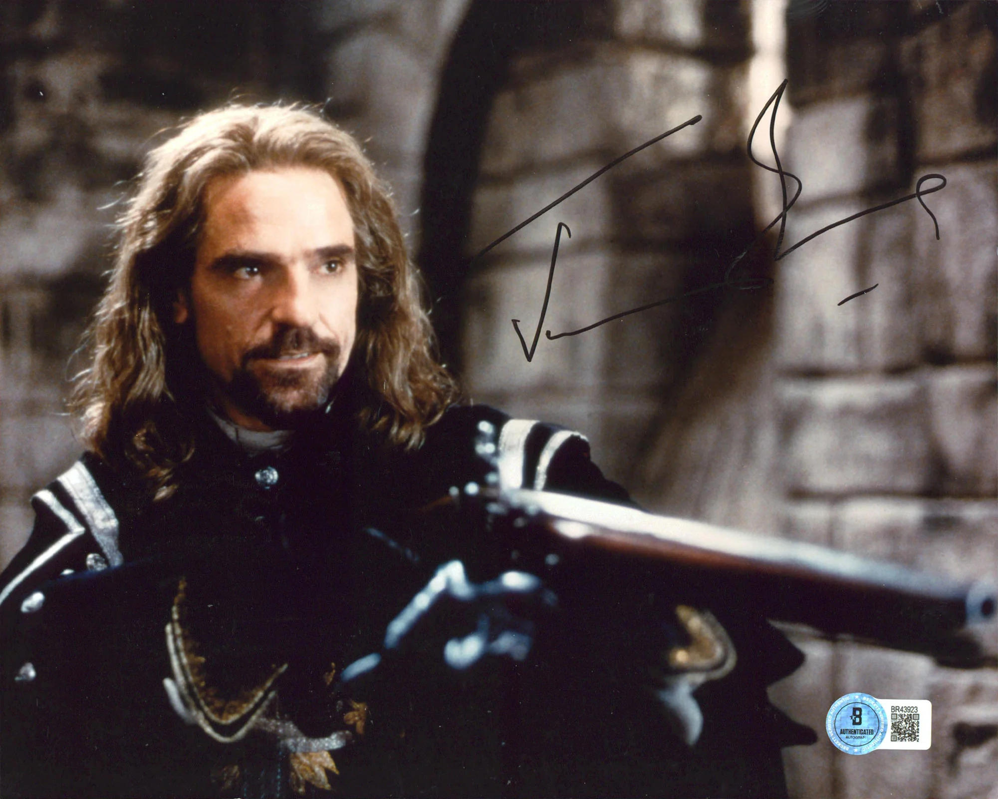 Jeremy Irons The Three Musketeers Authentic Signed 8x10 Photo BAS #BR43923 - Image 2
