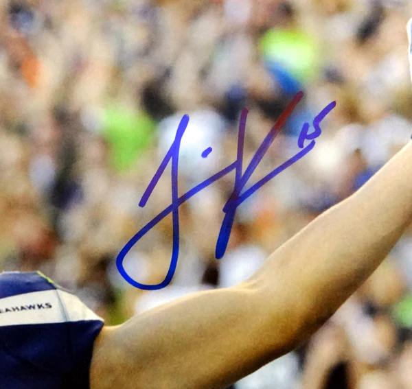 Jermaine Kearse Autographed 16x20 Photo Seattle Seahawks MCS Holo Stock #71572 - Image 2