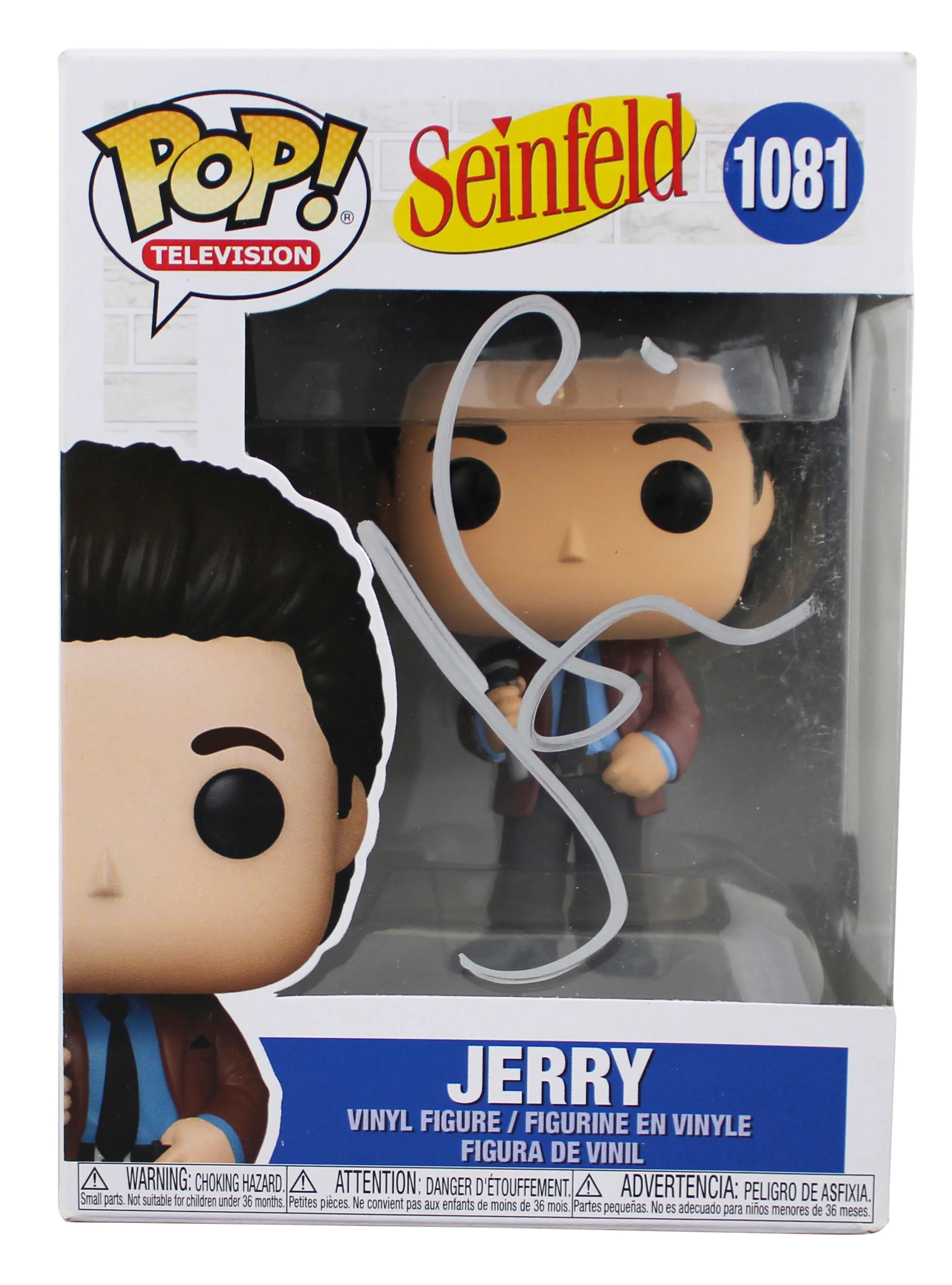 Jerry Seinfeld Authentic Signed Jerry #1081 Funko Pop Vinyl Figure BAS #BT57760 - Image 2
