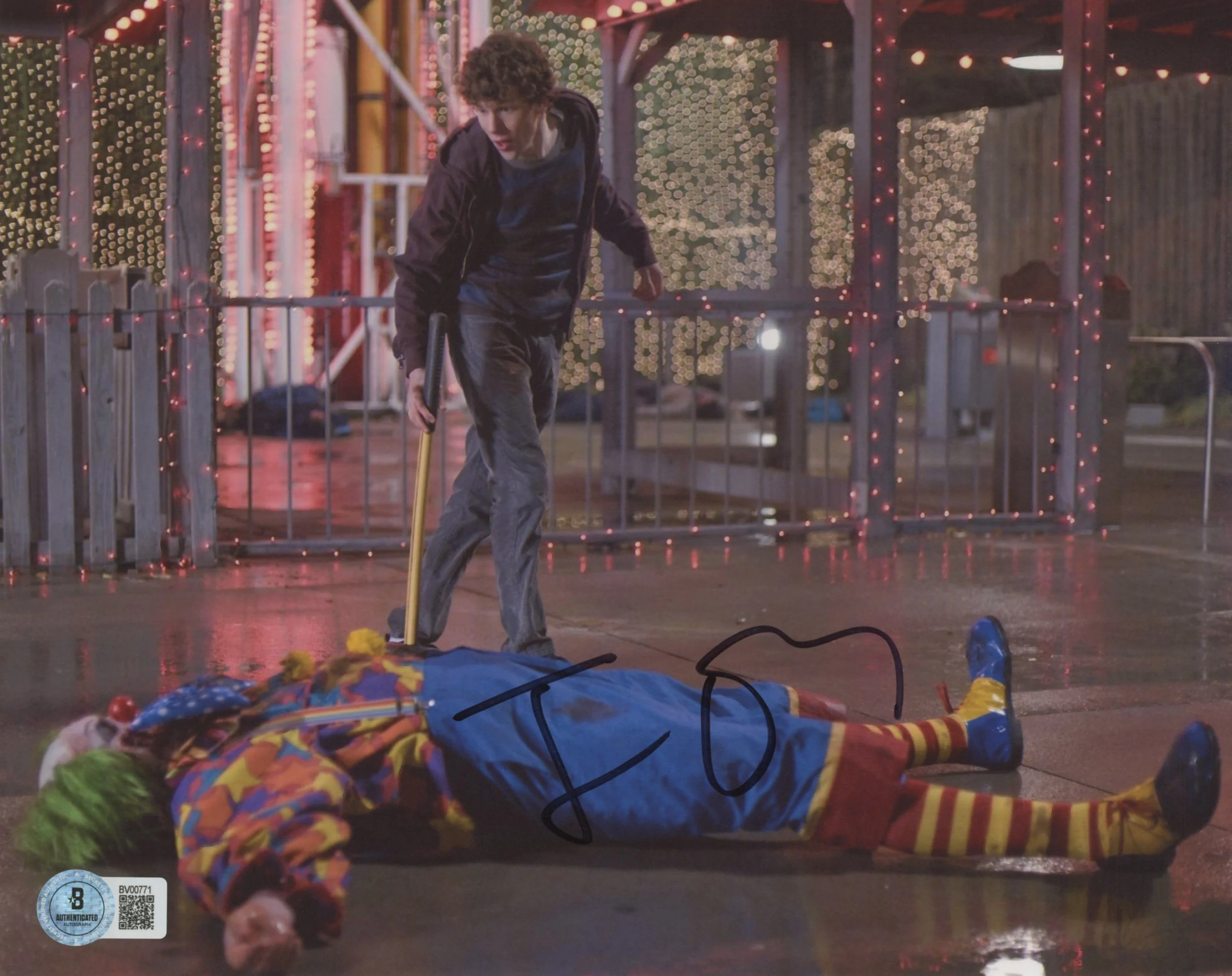 Jesse Eisenberg Zombieland Authentic Signed 8x10 Photo Autographed BAS #BV00771 - Image 2
