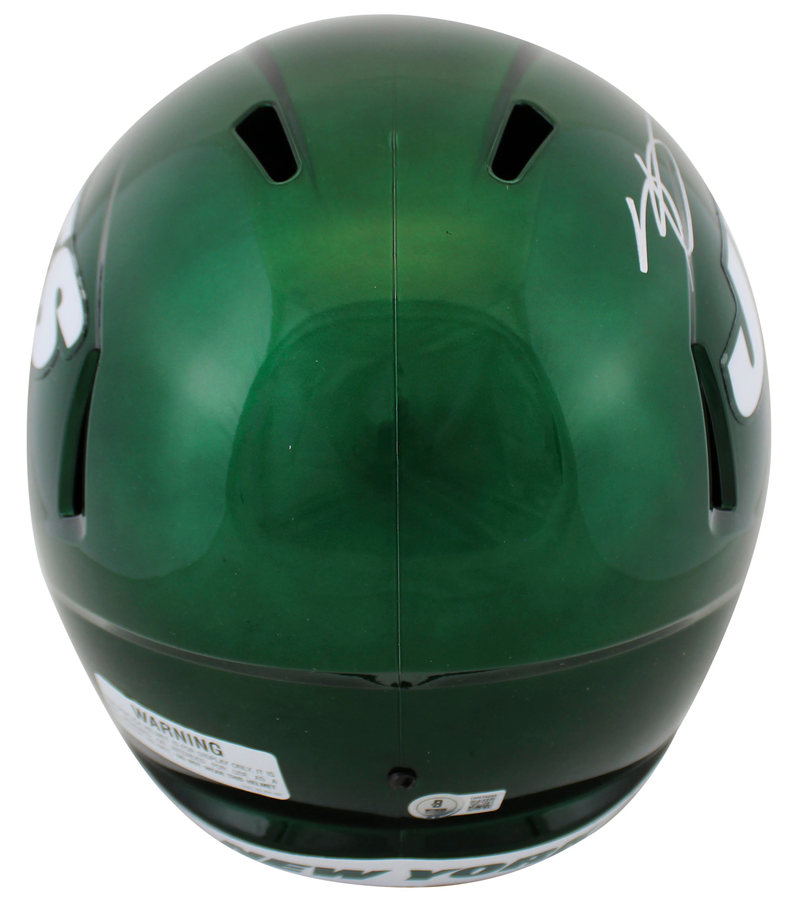 Jets Ahmad "Sauce" Gardner Signed 2019-23 F/S Speed Rep Helmet W/ Case BAS Wit - Image 4