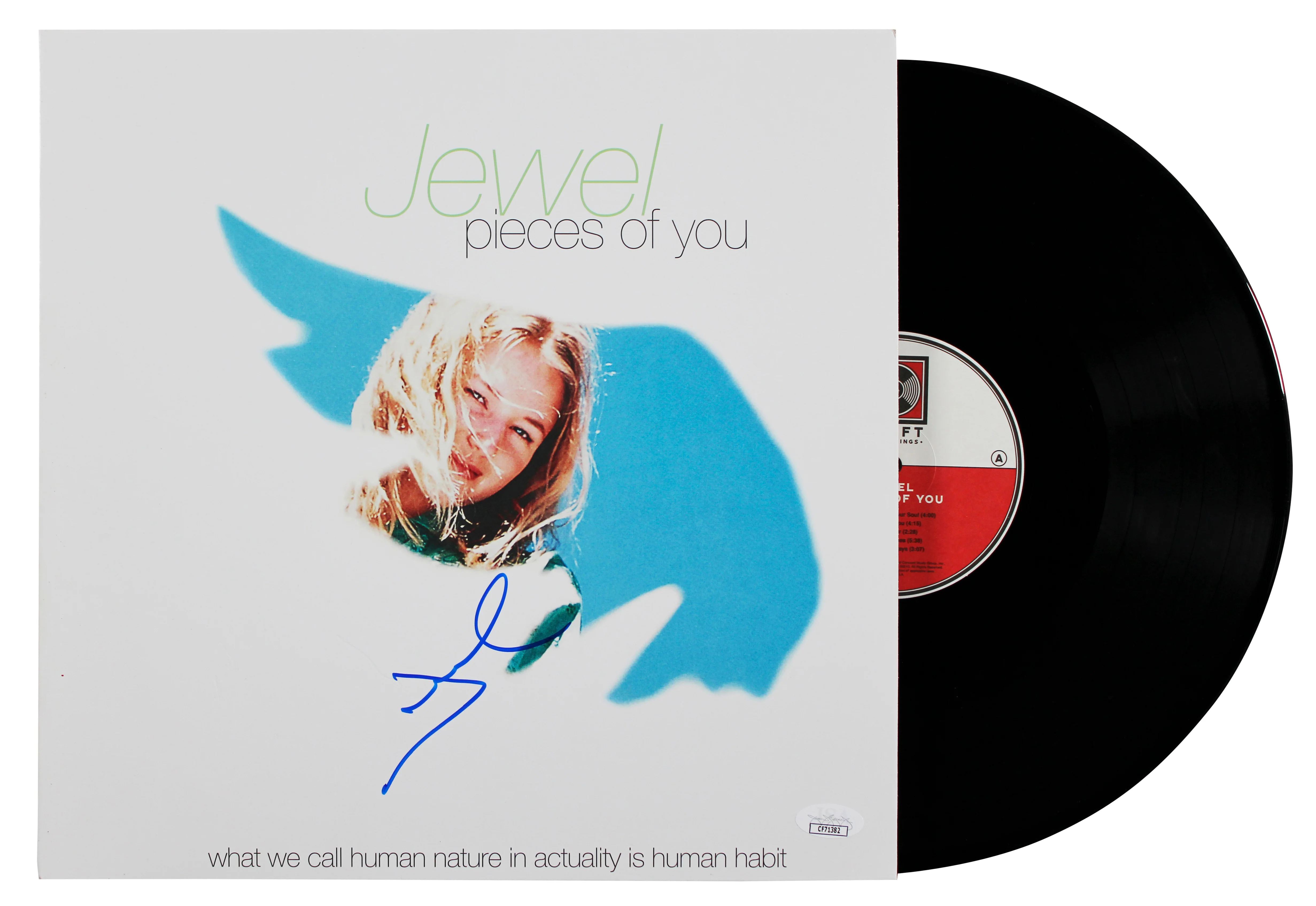 Jewel Authentic Signed Pieces of You Album Cover W/ Vinyl JSA #CF71382 - Image 2