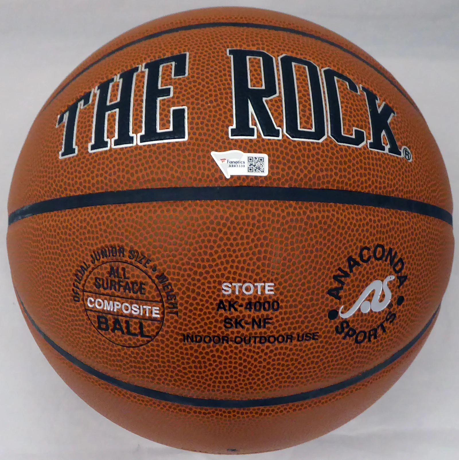 Jim Boeheim Autographed The Rock Basketball Syracuse Orange "05 Champs" Steiner Stock #185850 - Image 3