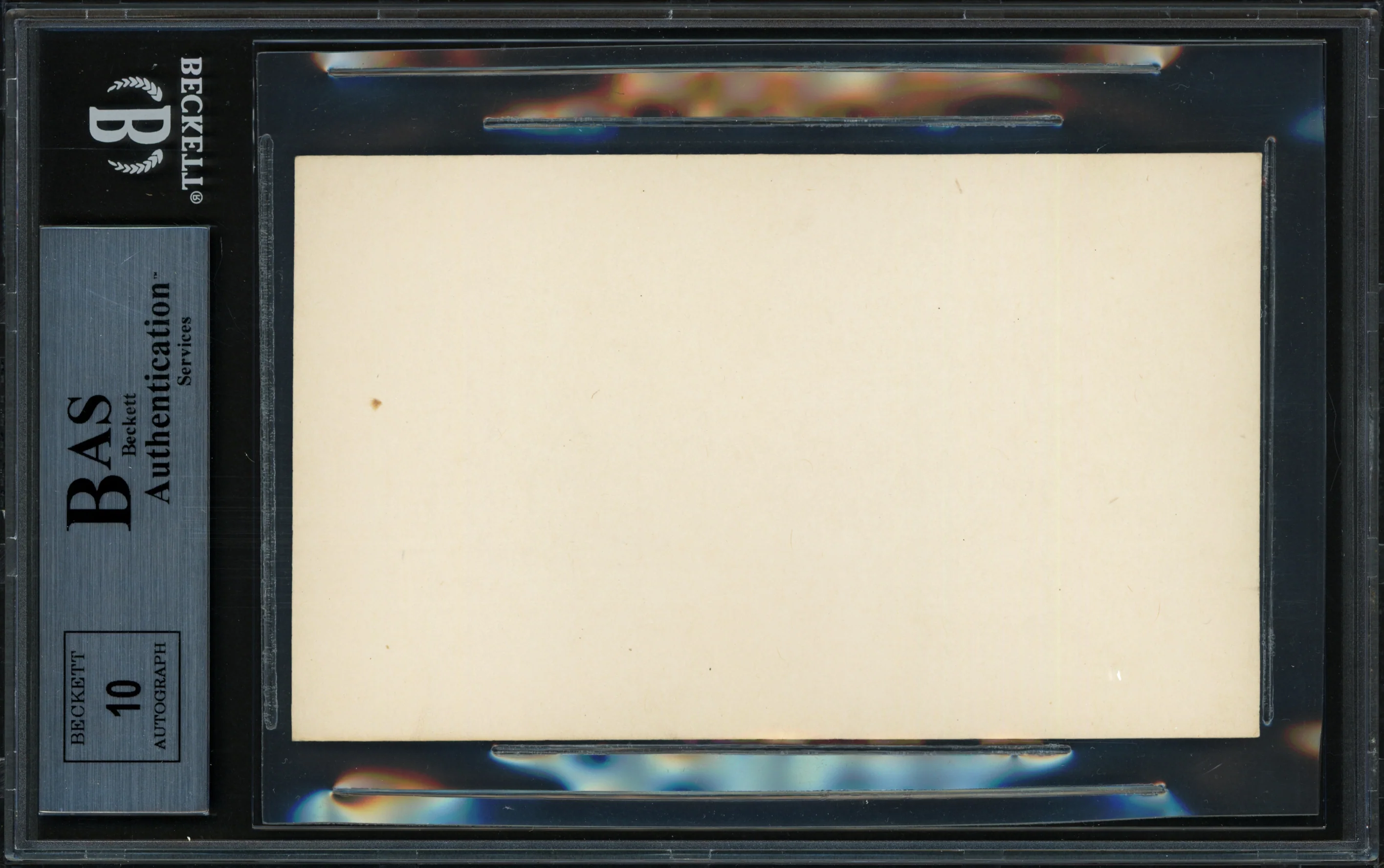 Jim Bottomley Autographed 3x5 Index Card St. Louis Cardinals Auto Grade Gem Mint 10 Beckett BAS #13264804 - Image 2