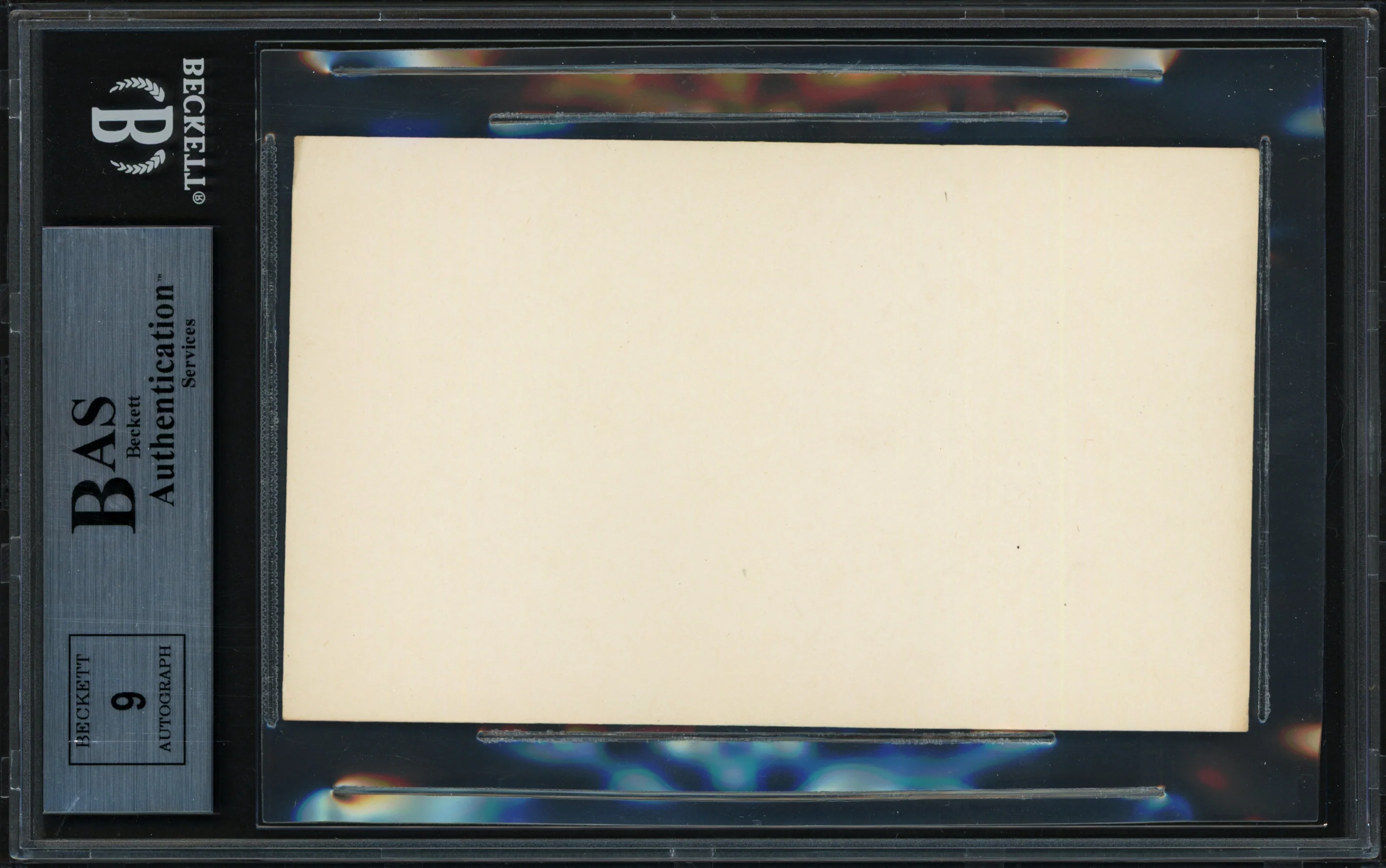 Jim Bottomley Autographed 3x5 Index Card St. Louis Cardinals Auto Grade Mint 9 Beckett BAS #13264847 - Image 2