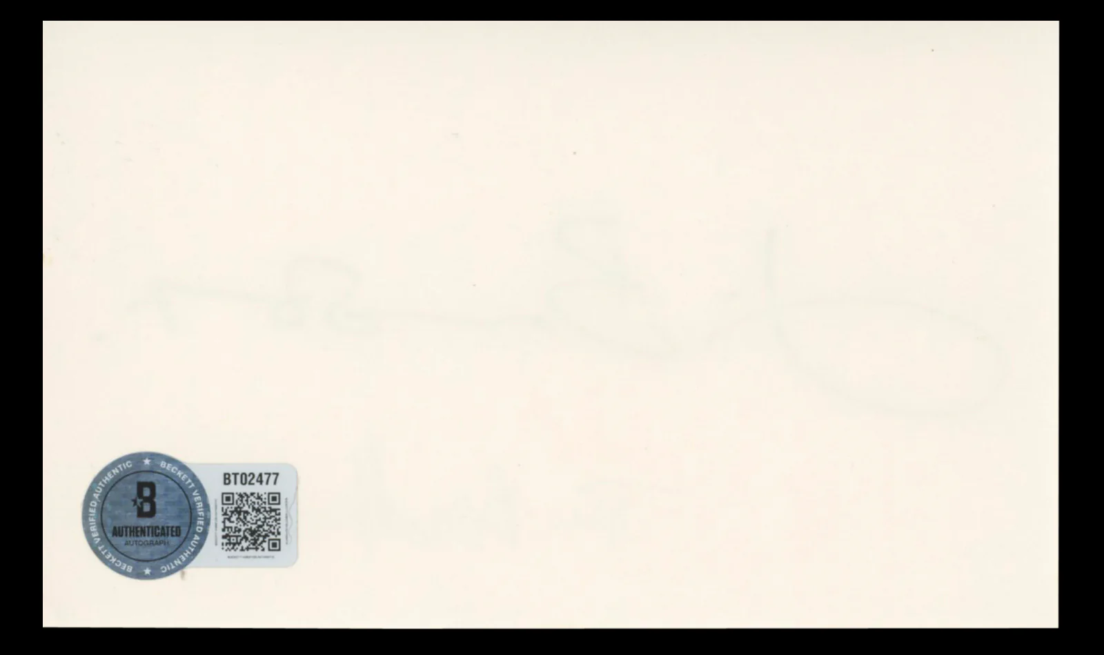 Jim Broadbent Life is Sweet Authentic Signed 3x5 Index Card BAS #BT02477 - Image 3