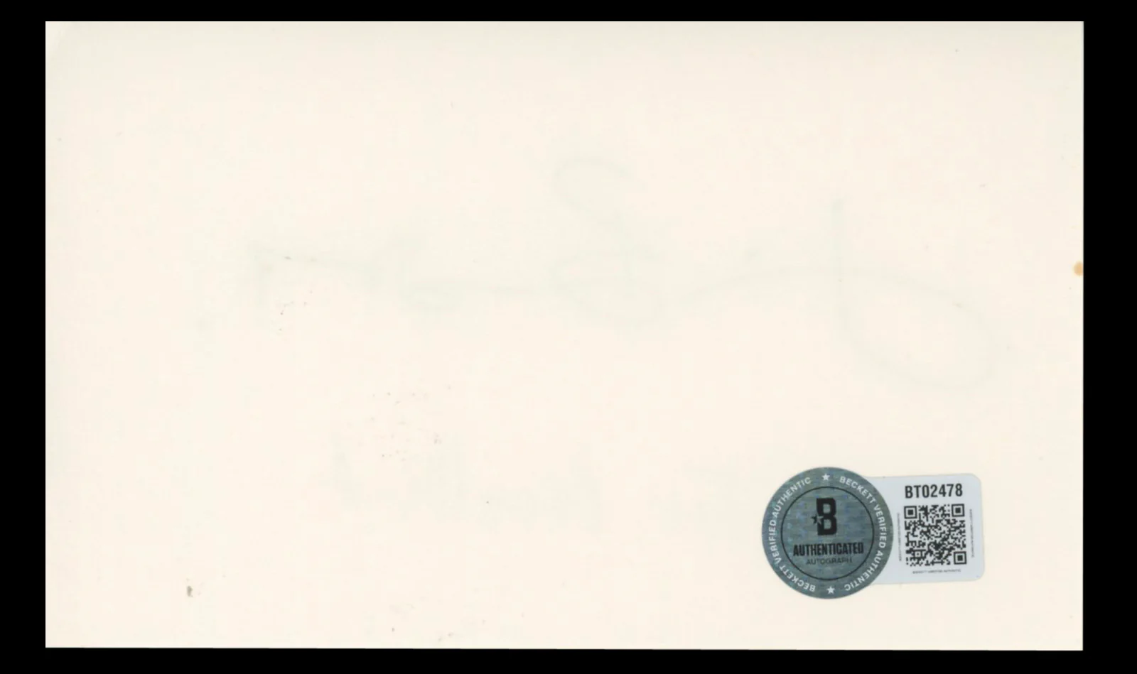 Jim Broadbent Life is Sweet Authentic Signed 3x5 Index Card BAS #BT02478 - Image 3