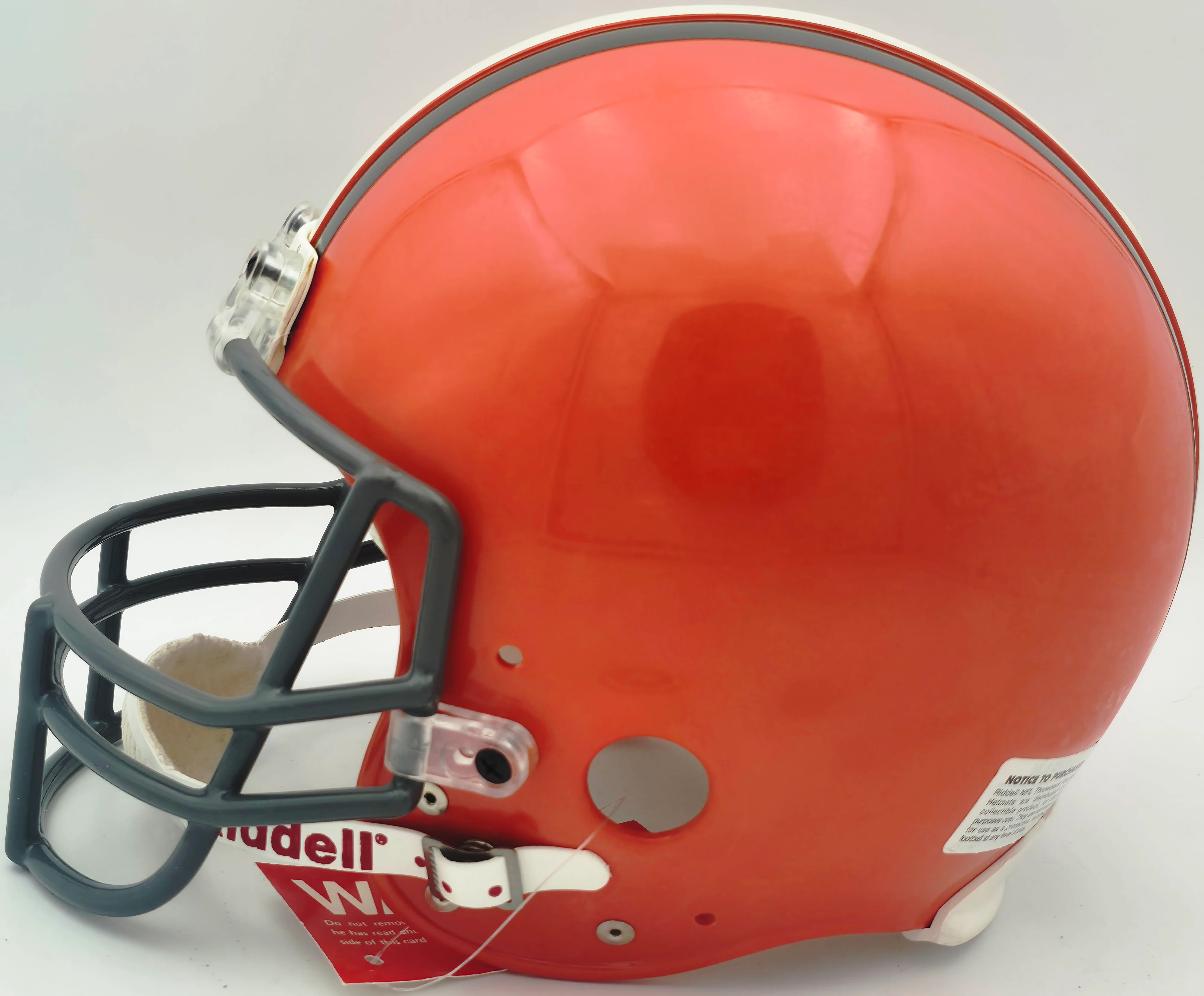 Jim Brown Autographed Cleveland Browns Orange Full Size Authentic Helmet "HOF 71" Steiner Holo SKU #260016 - Image 5