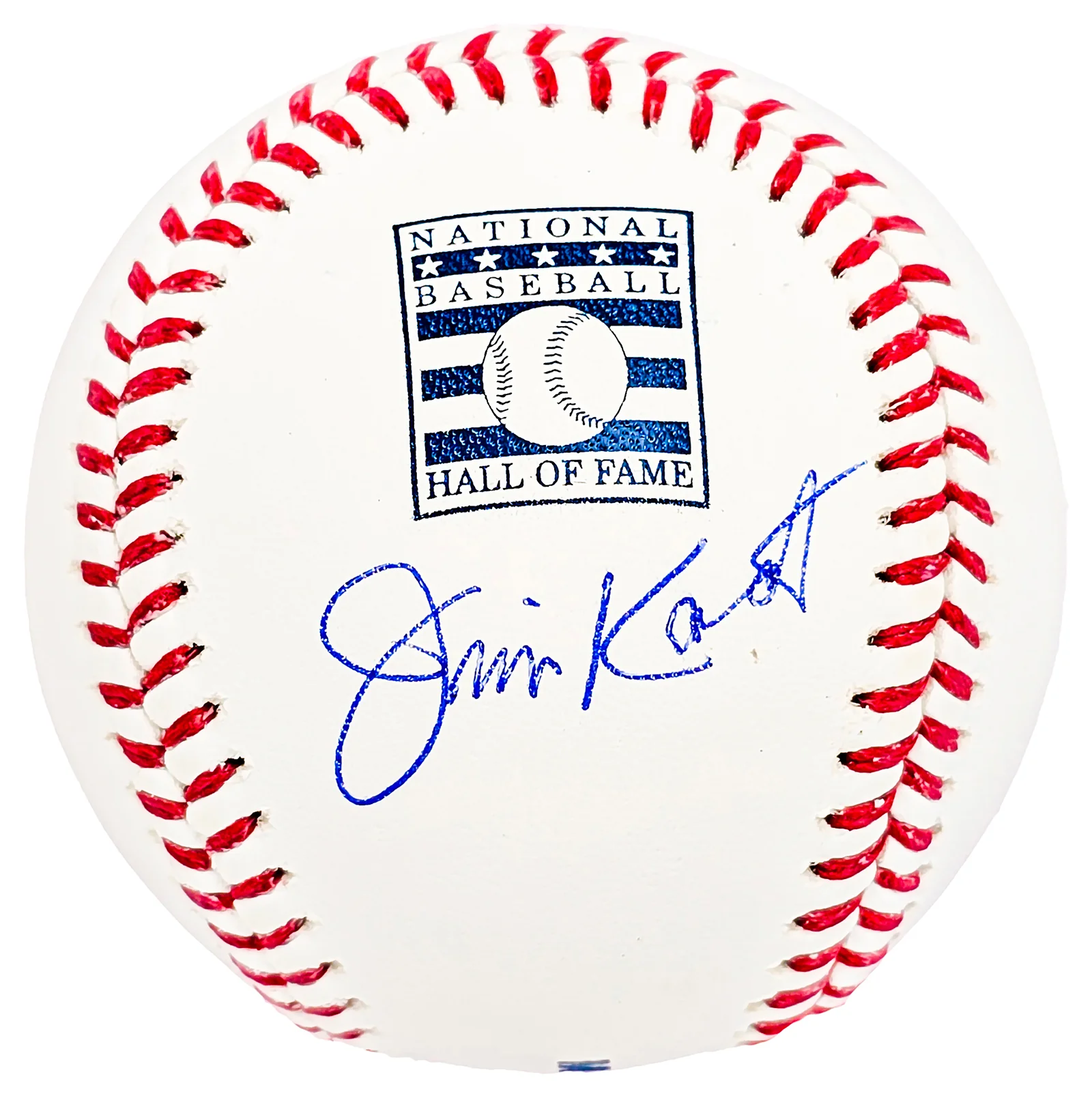 Jim Kaat Autographed Official Hall Of Fame HOF Logo Baseball Twins Cardinals Beckett BAS Witness Stock #212254 - Image 2