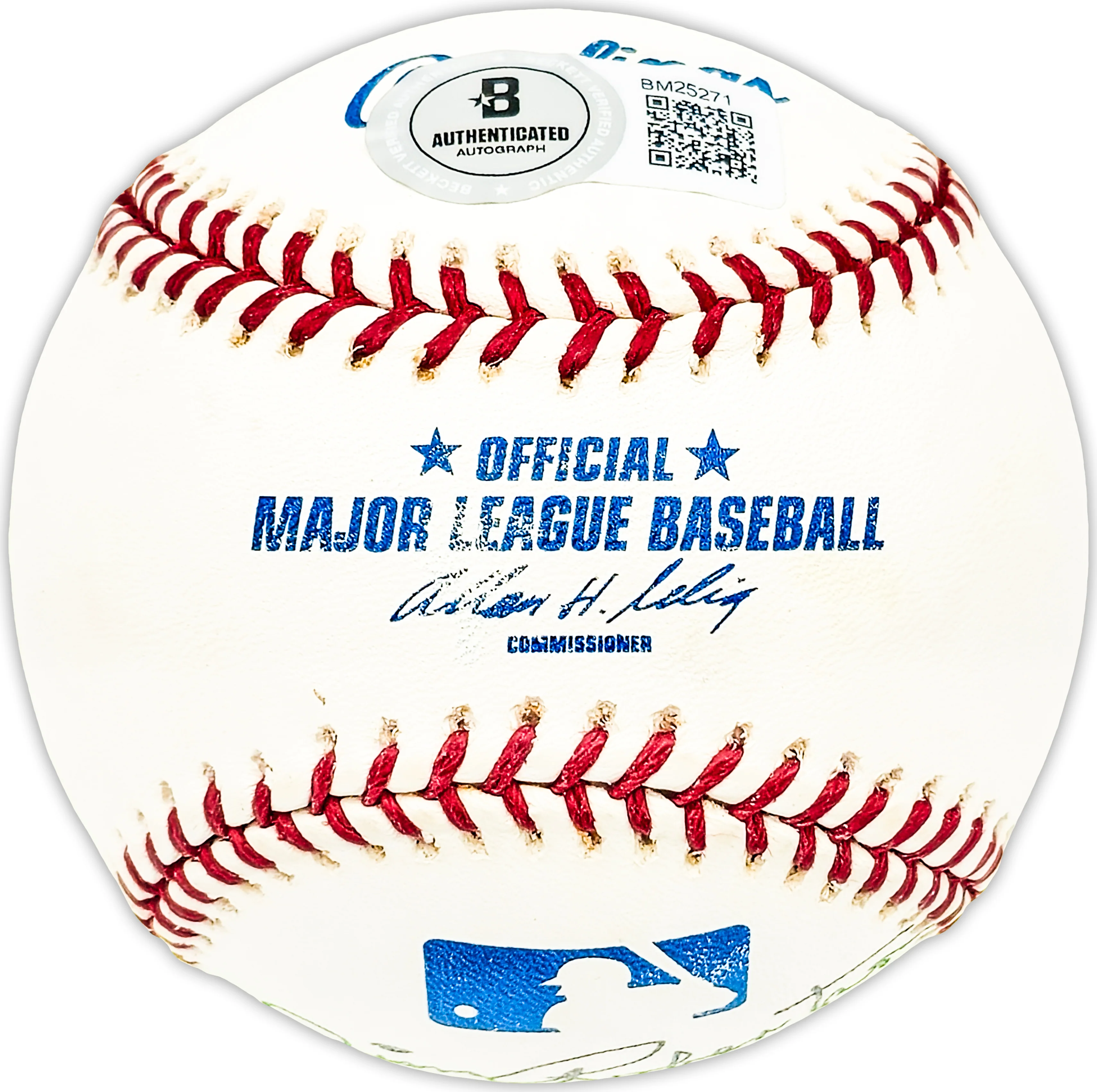 Jim Robertson Autographed Official MLB Baseball Philadelphia A's Beckett BAS QR #BM25271 - Image 2