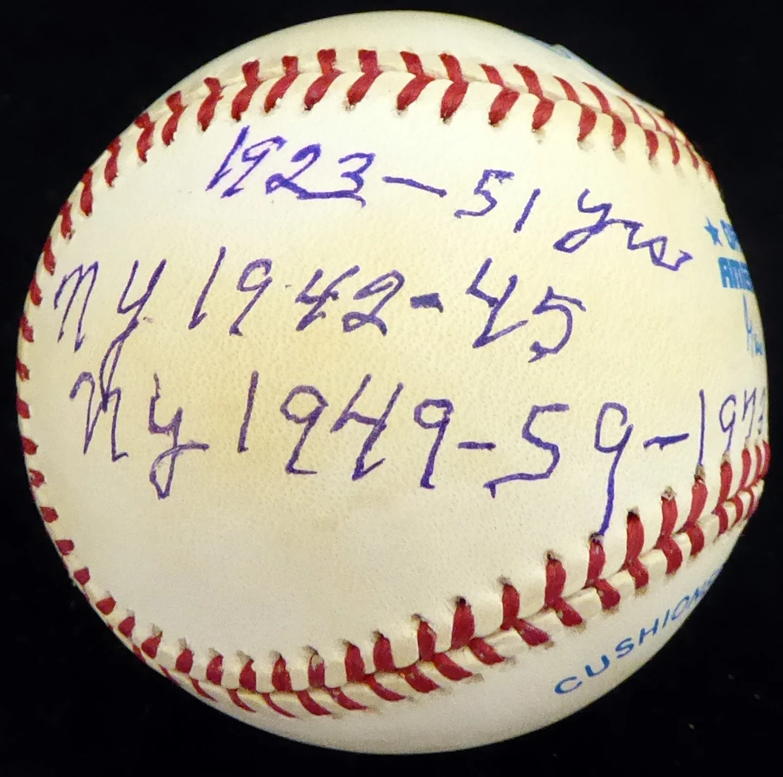 Jim Turner Autographed Official AL Baseball Brooklyn Dodgers, New York Yankees "1923-51 Yrs NY 1942-45 NY 1949-59-1973 Retired" Beckett BAS #S78465 - Image 2