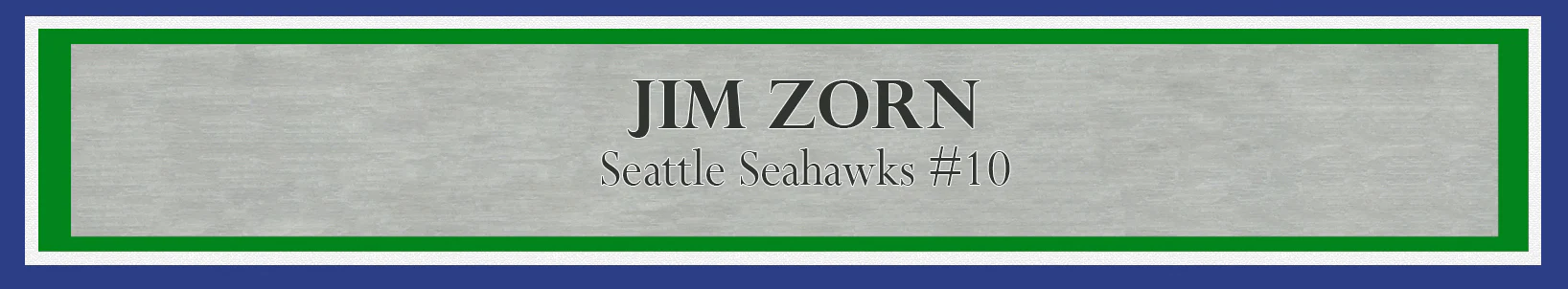 Jim Zorn Autographed Framed 8x10 Photo Seattle Seahawks MCS Holo Stock #209428 - Image 3
