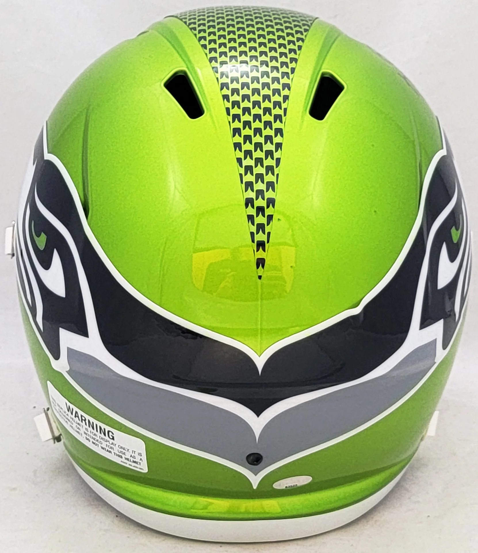 Jim Zorn Autographed Seattle Seahawks Flash Green Full Size Replica Speed Helmet "Go Hawks!" MCS Holo Stock #210462 - Image 4