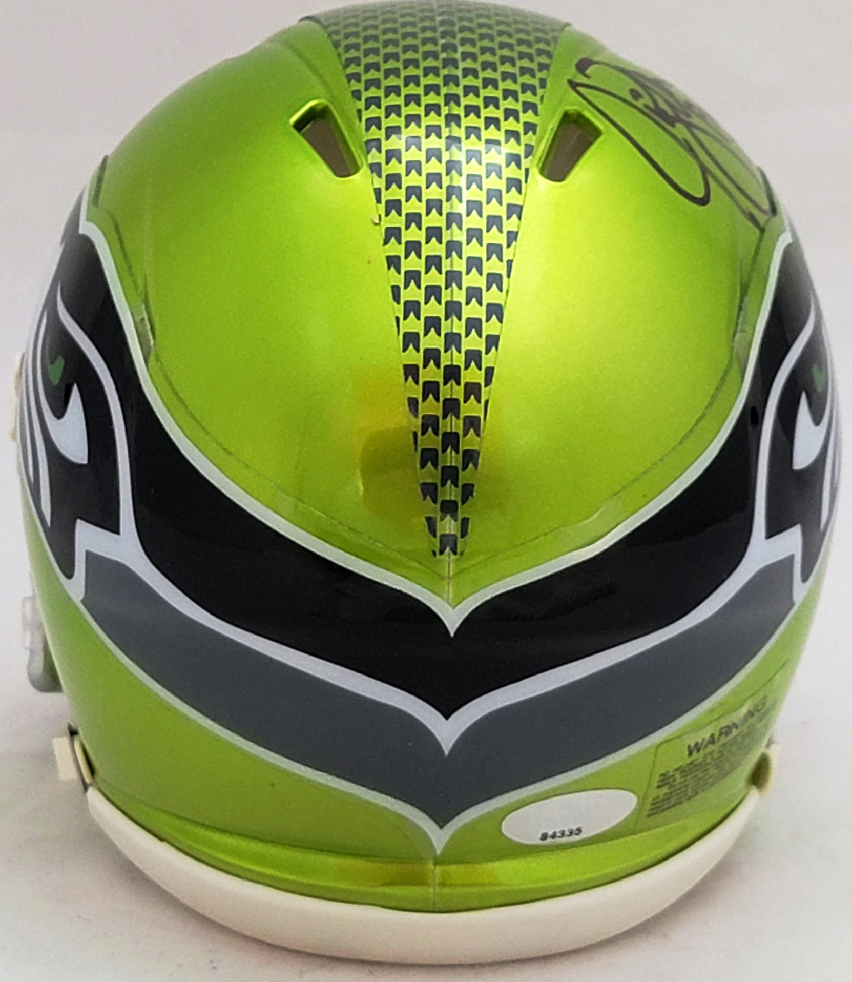 Jim Zorn Autographed Seattle Seahawks Flash Green Speed Mini Helmet MCS Holo Stock #211074 - Image 4