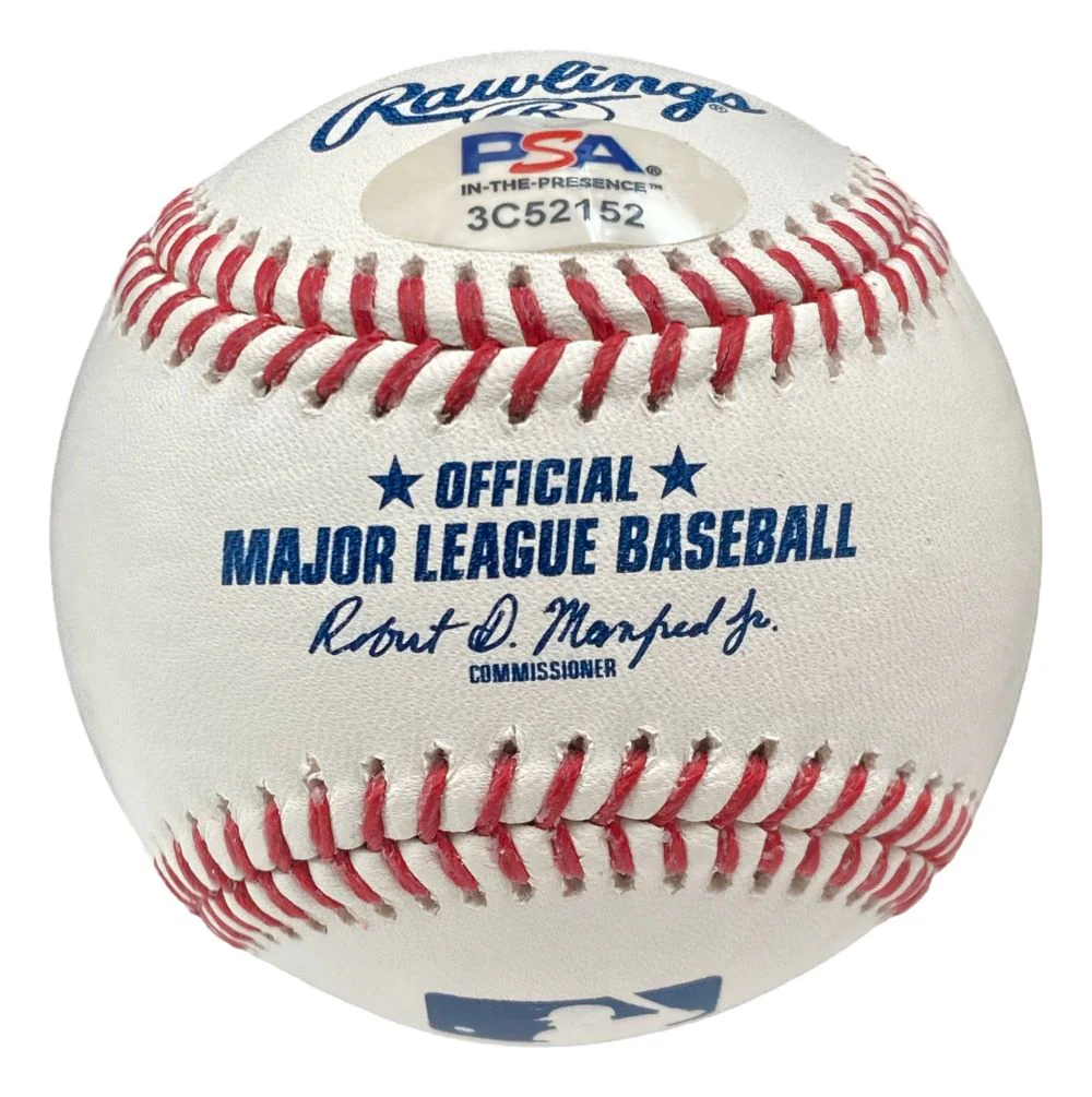 Jimmy Rollins Phillies Signed Official MLB Baseball PSA Hologram w/ Case - Image 2
