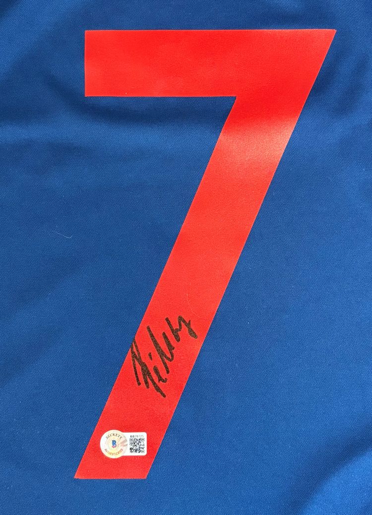 Joao Felix Signed Atletico Madrid Blue Nike Soccer Jersey BAS - Image 2