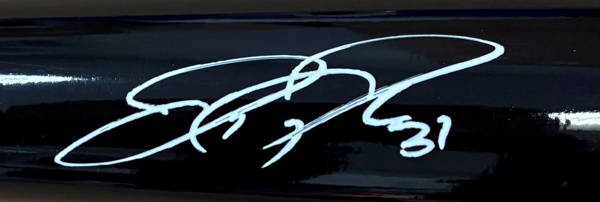 Joc Pederson Texas Rangers Signed Marucci Player Model JP31 Bat MLB Hologram - Image 2