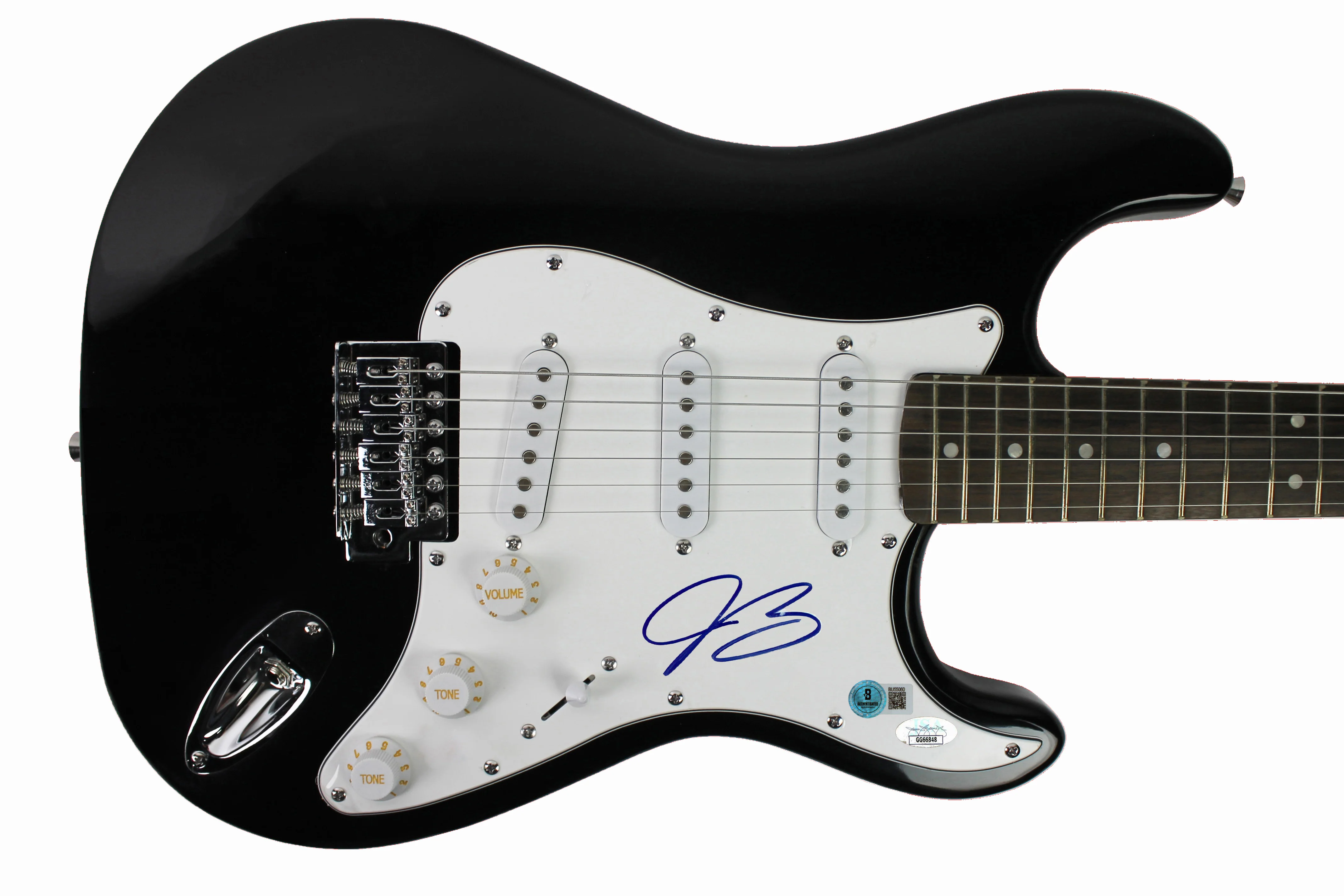 Joe Bonamassa Authentic Signed Black Electric Guitar Autographed BAS #BU55060 - Image 2