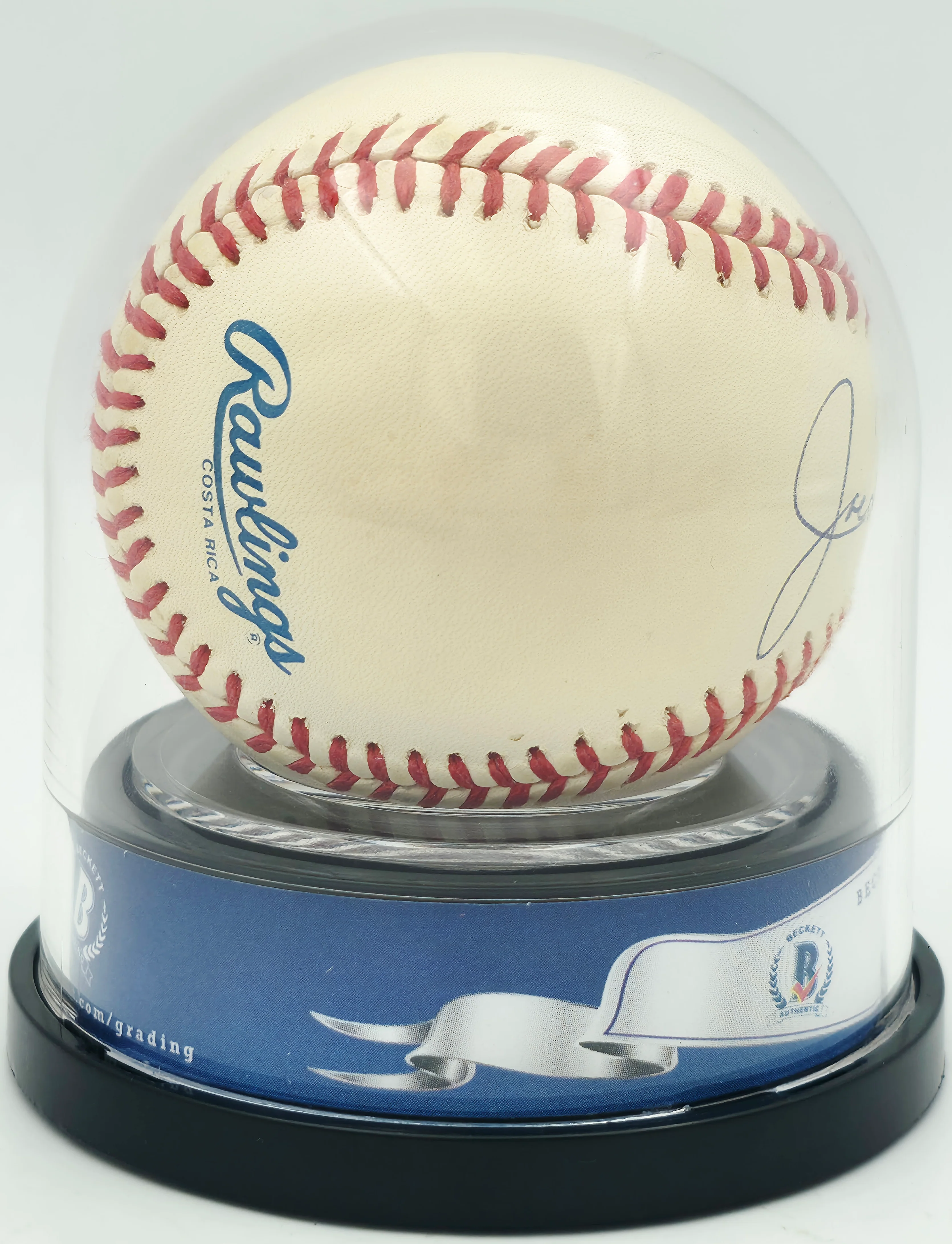 Joe DiMaggio Autographed Official AL Baseball New York Yankees Auto Grade Mint 9 Beckett BAS #18630423 - Image 4