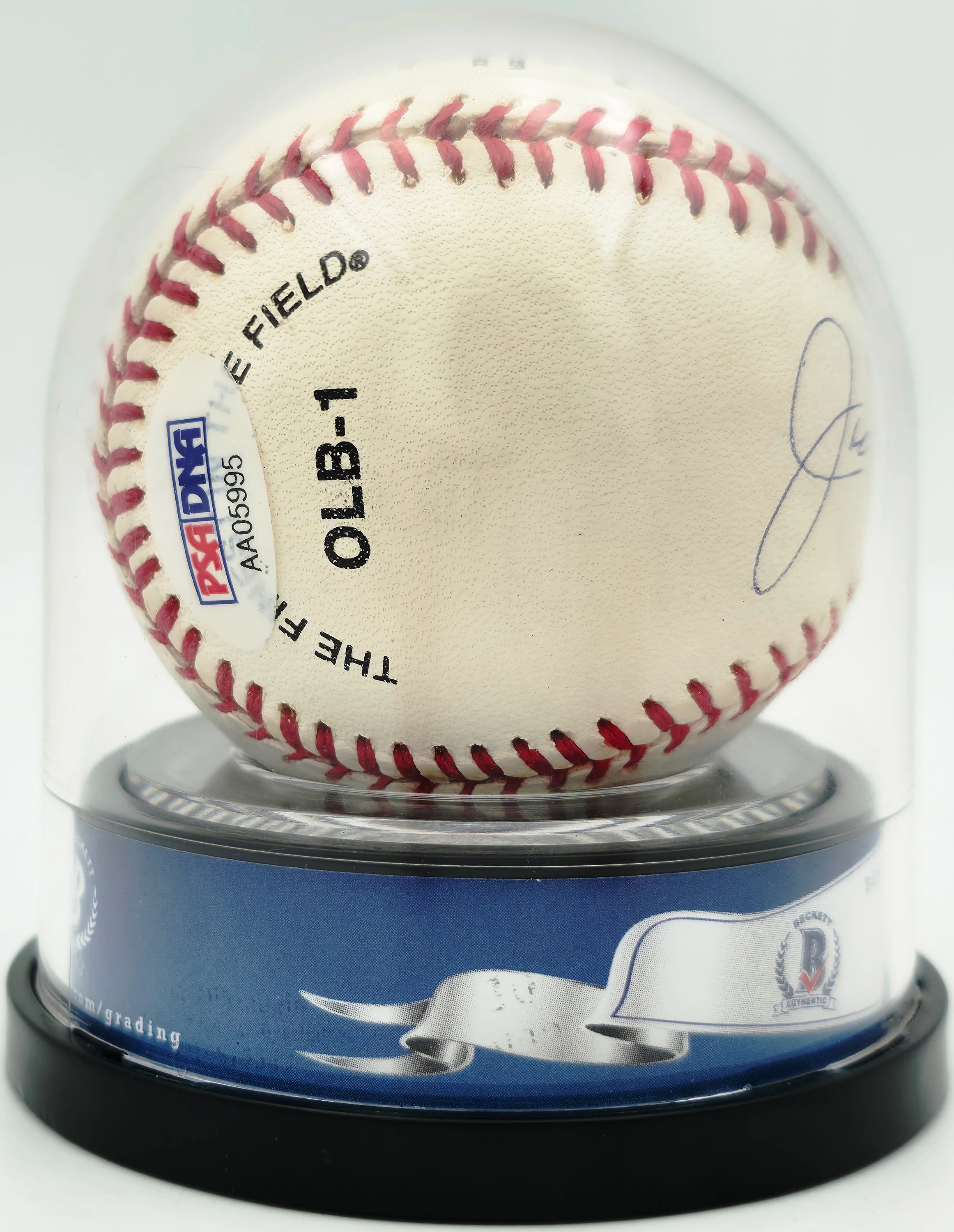 Joe DiMaggio Autographed Official JD Logo League Baseball New York Yankees Auto Grade Gem Mint 10 Beckett BAS #19815349 - Image 3