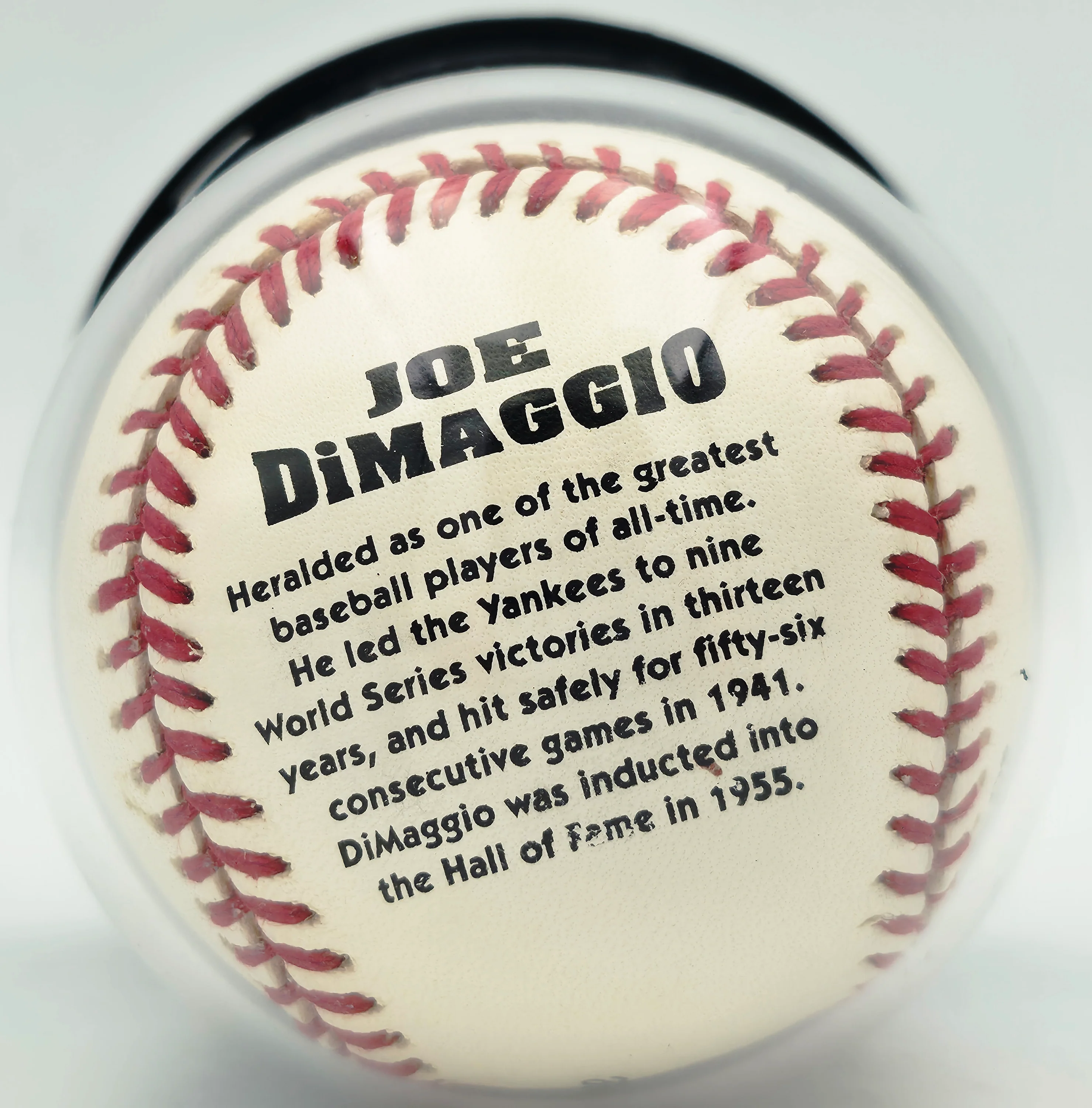 Joe DiMaggio Autographed Official Logo League Baseball New York Yankees Auto Grade Mint 9 Beckett BAS #19815352 - Image 5