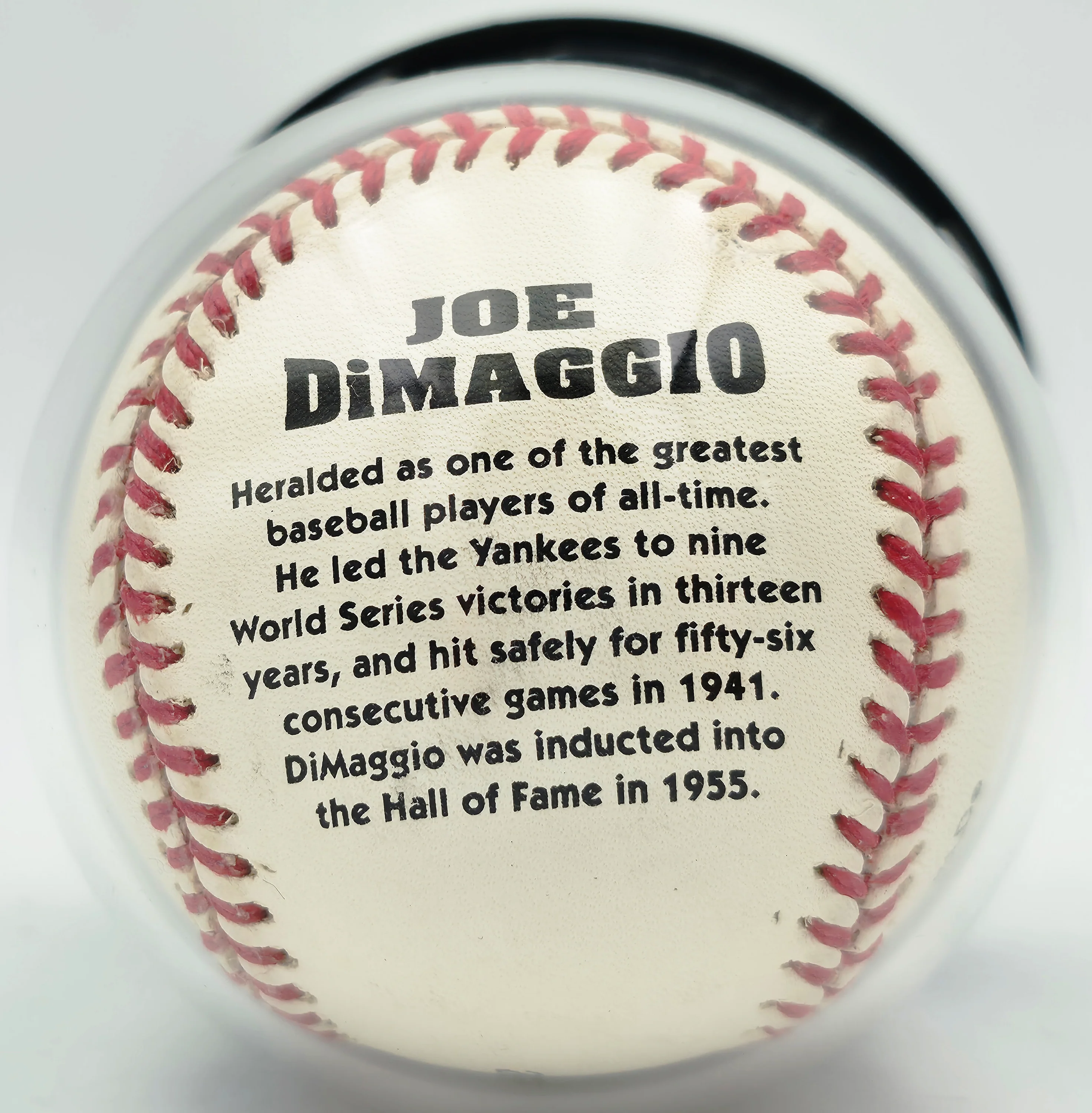 Joe DiMaggio Autographed Official Logo League Baseball New York Yankees Auto Grade Mint 9 Beckett BAS #19815353 - Image 5