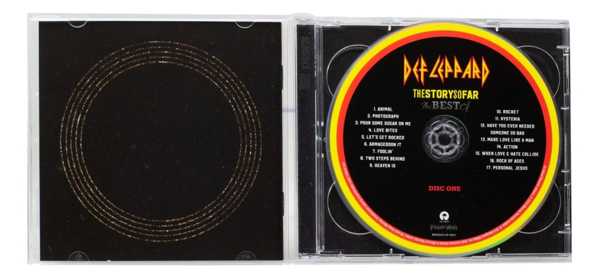 Joe Elliott Signed Def Leppard The Story So Far CD Booklet JSA ITP - Image 3