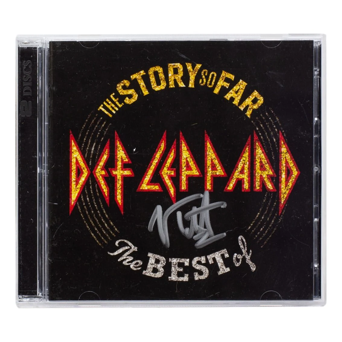 Joe Elliott Signed Def Leppard The Story So Far CD Booklet JSA ITP - Image 6