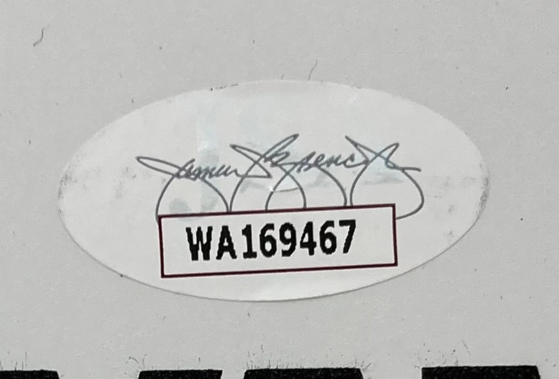 Joe Elliott Phil Collen Def Leppard Signed 13" Flt White Evans Drum Head JSA ITP - Image 2