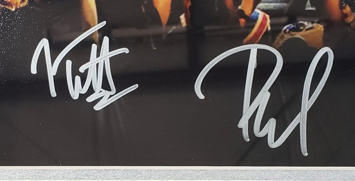 Joe Elliott Phil Collen Signed Framed 16x20 Def Leppard Band Photo JSA ITP - Image 2