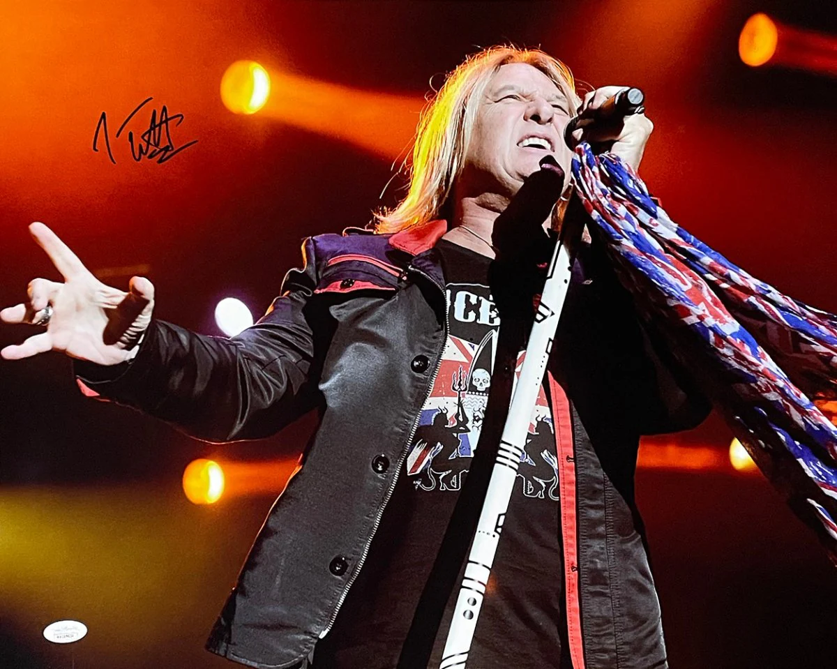 Joe Elliott Signed 16x20 Def Leppard Photo JSA ITP