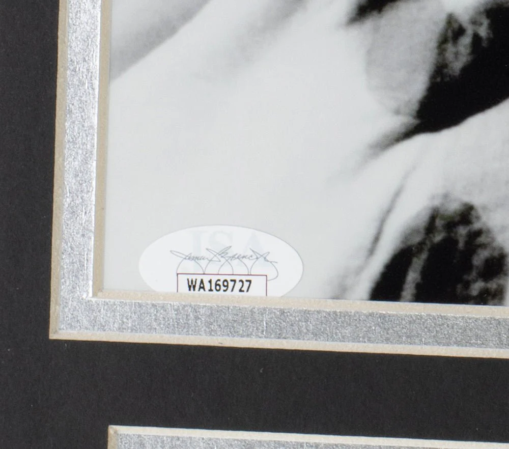 Joe Elliott Signed Framed 8x10 Black And White Def Leppard Photo JSA ITP - Image 3