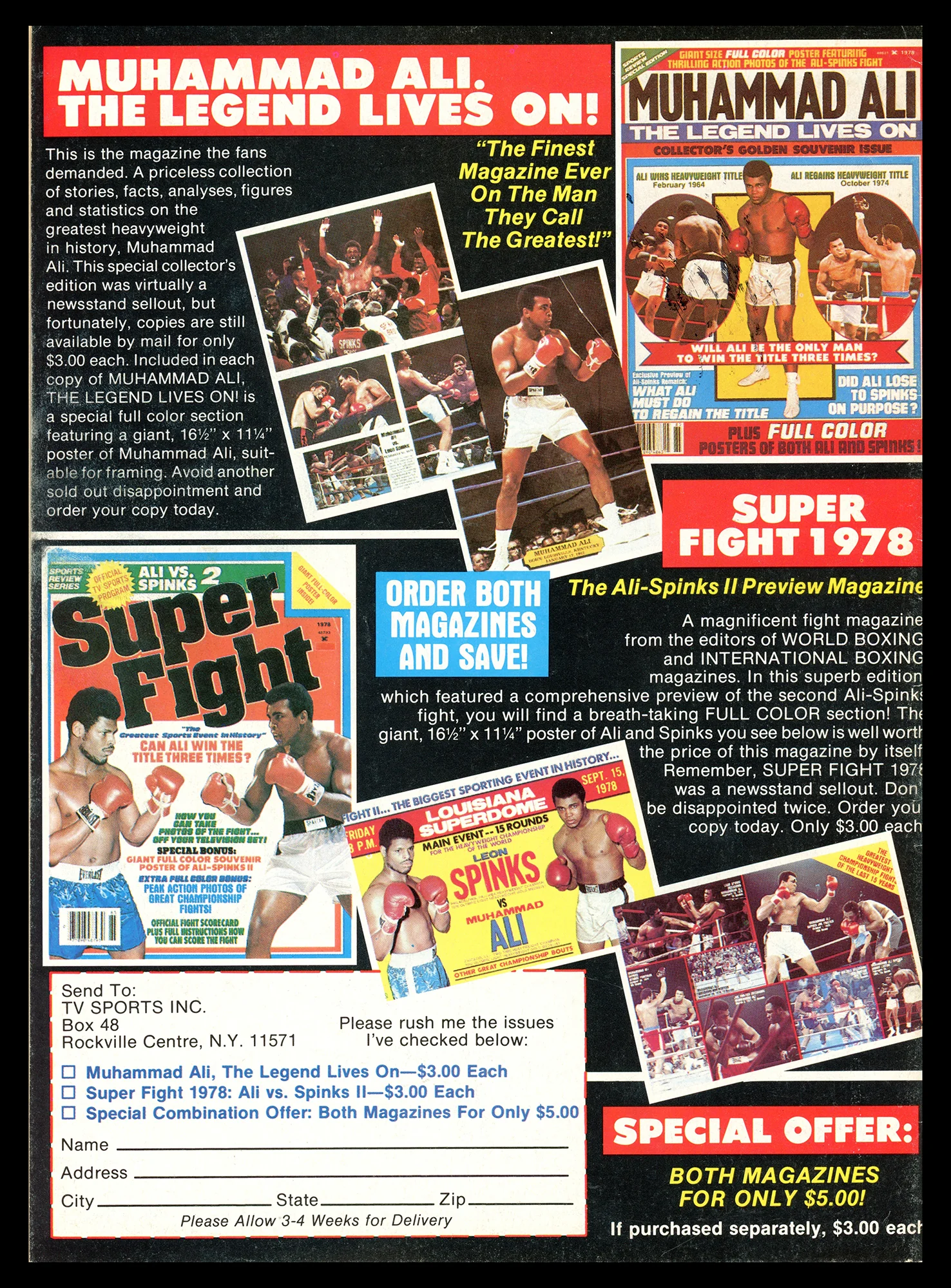 Joe Frazier, Alexis Arguello & Aaron Pryor Autographed Big Book of Boxing Magazine Beckett BAS #AC56721 - Image 2