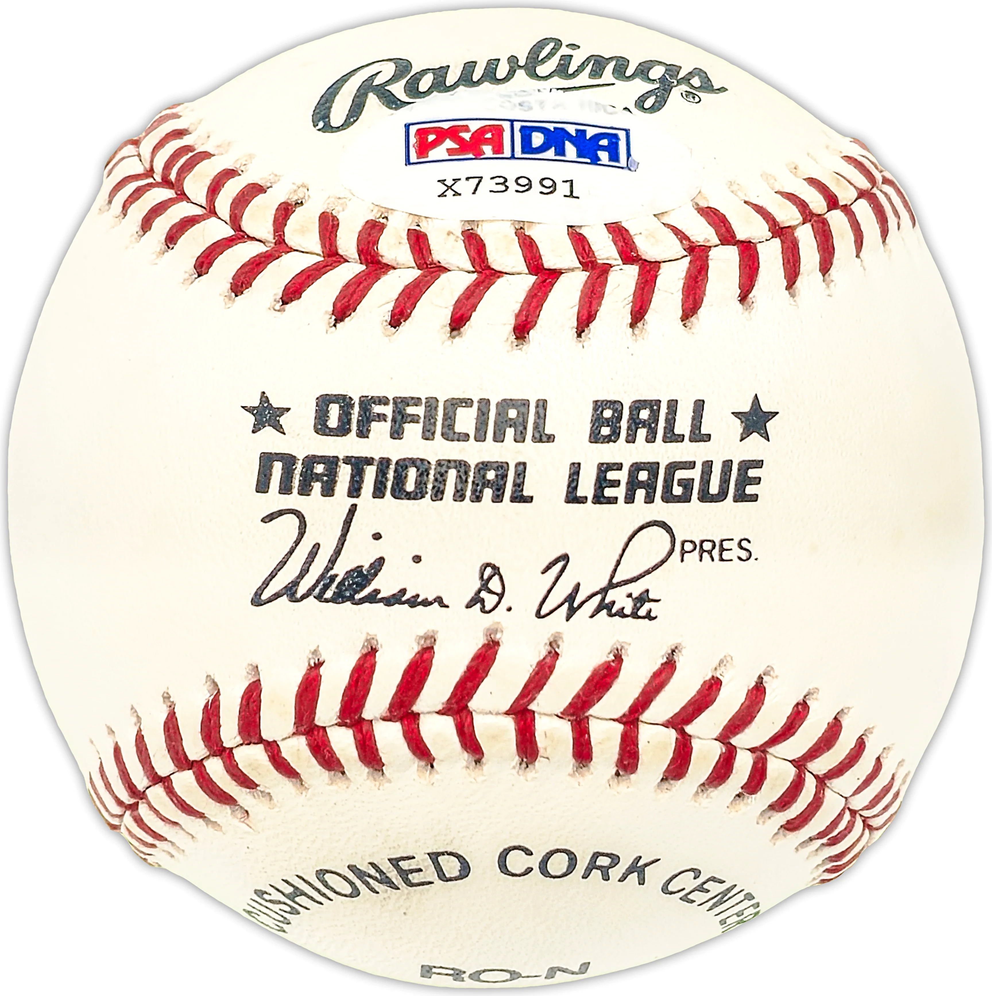 Joe Landrum Autographed Official NL Baseball Brooklyn Dodgers PSA/DNA #X73991 - Image 2