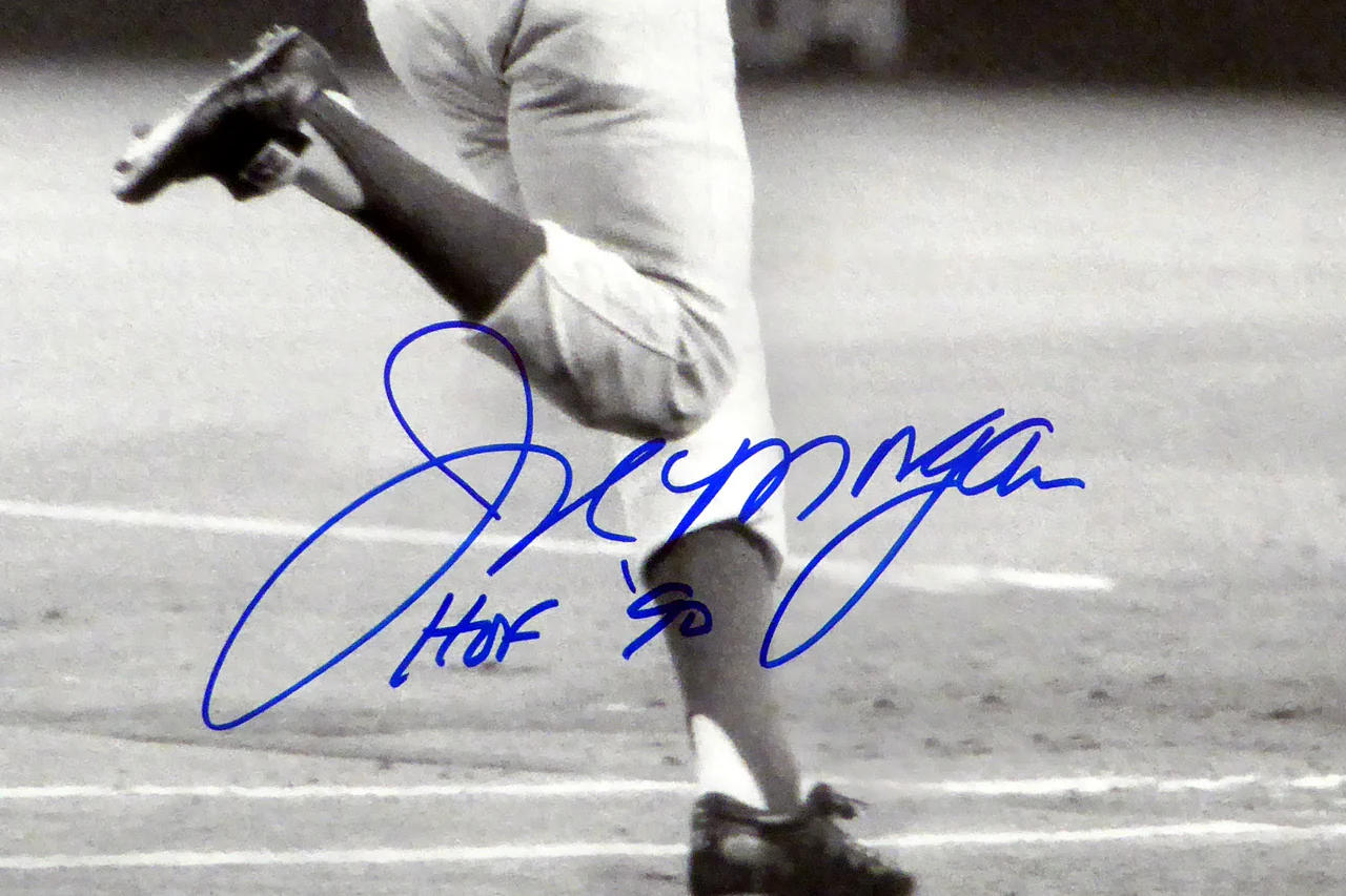 Joe Morgan Autographed 16x20 Photo Cincinnati Reds "HOF 90" PSA/DNA Stock #17984 - Image 2
