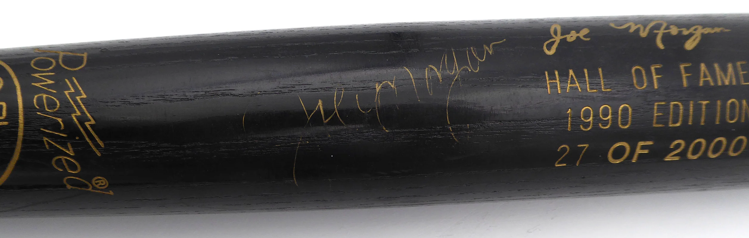 Joe Morgan Autographed Louisville Slugger Hall of Fame Bat Cincinnati Reds Light Signature Beckett BAS QR #BP55331 - Image 2
