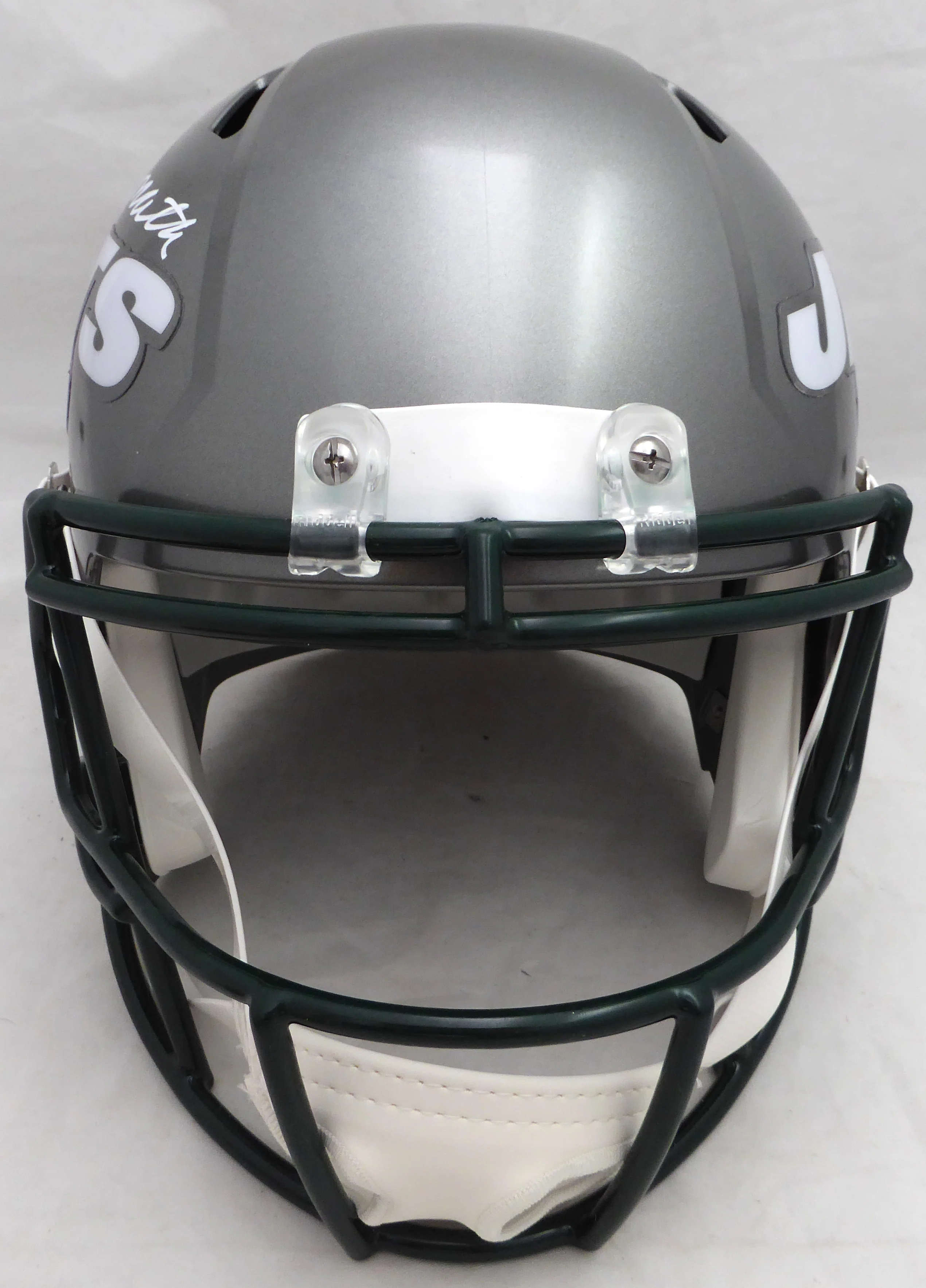 Joe Namath Autographed New York Jets Full Size Flash Speed Replica Helmet Beckett BAS QR #WI75062 - Image 4