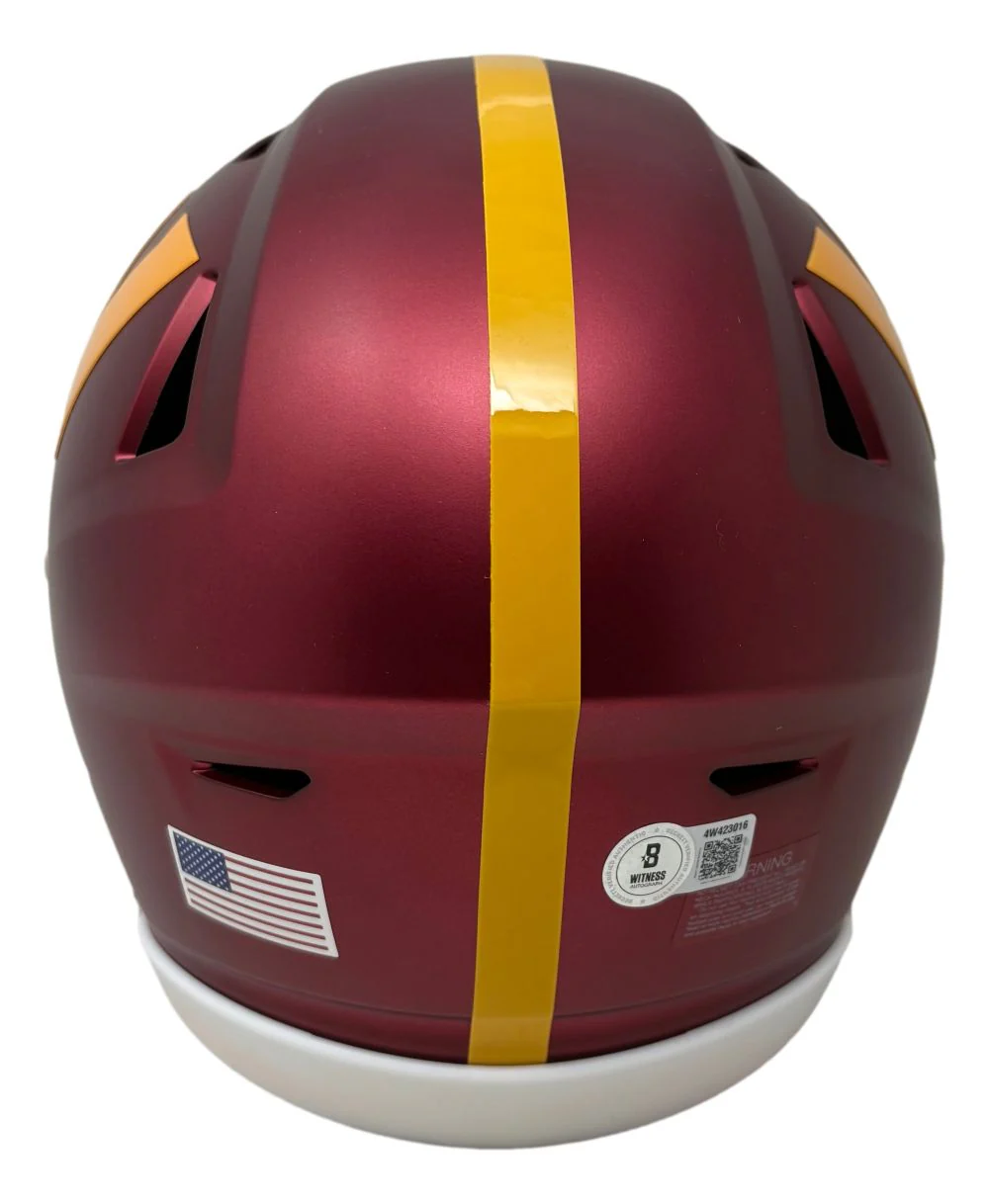 Joe Theismann Signed Washington Commanders MIDI SpeedFlex Helmet 83 MVP BAS - Image 4