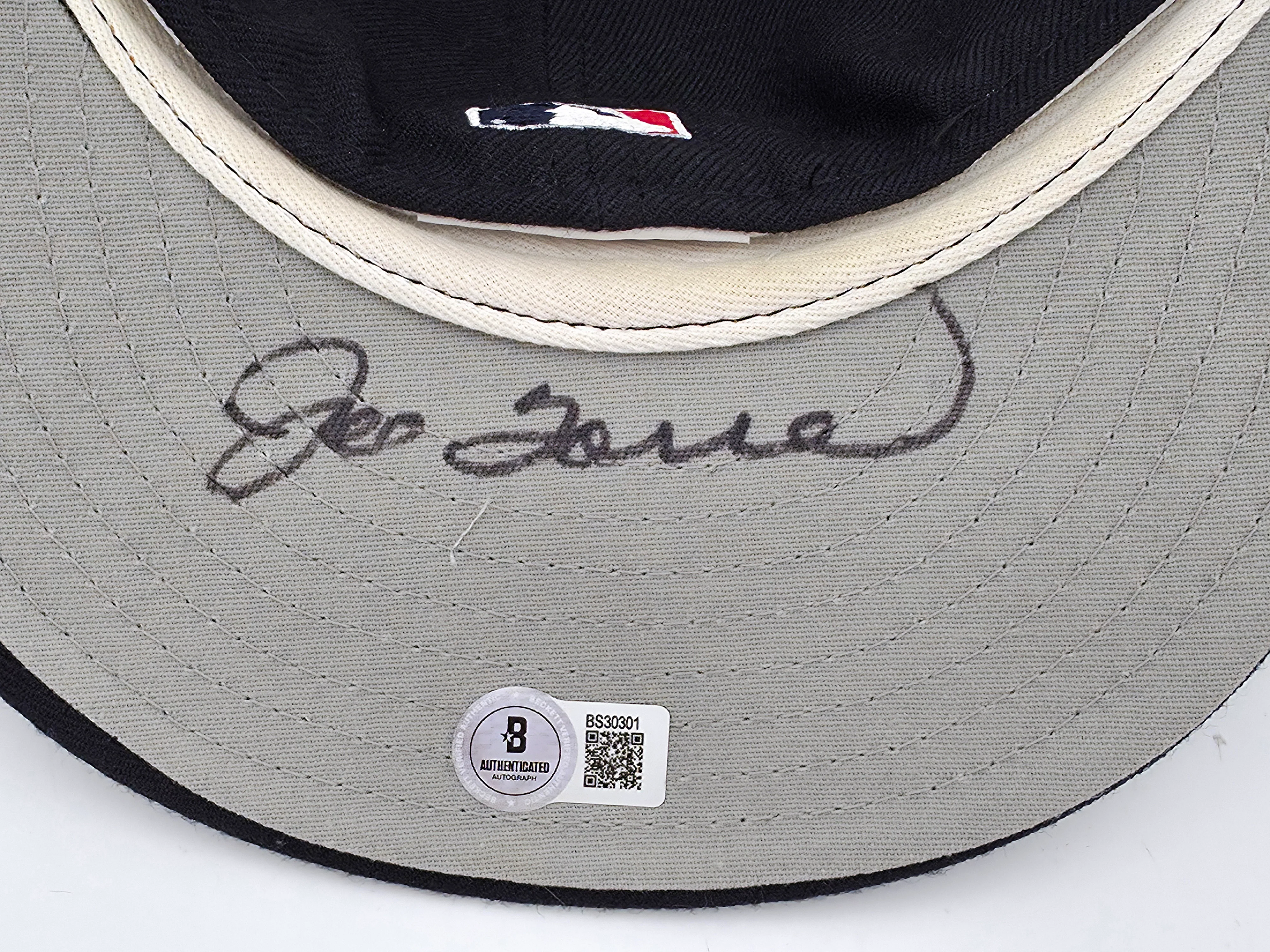 Joe Torre Autographed Navy Blue New Era 7 3/8 Hat New York Yankees Beckett BAS QR #BS30301 - Image 2