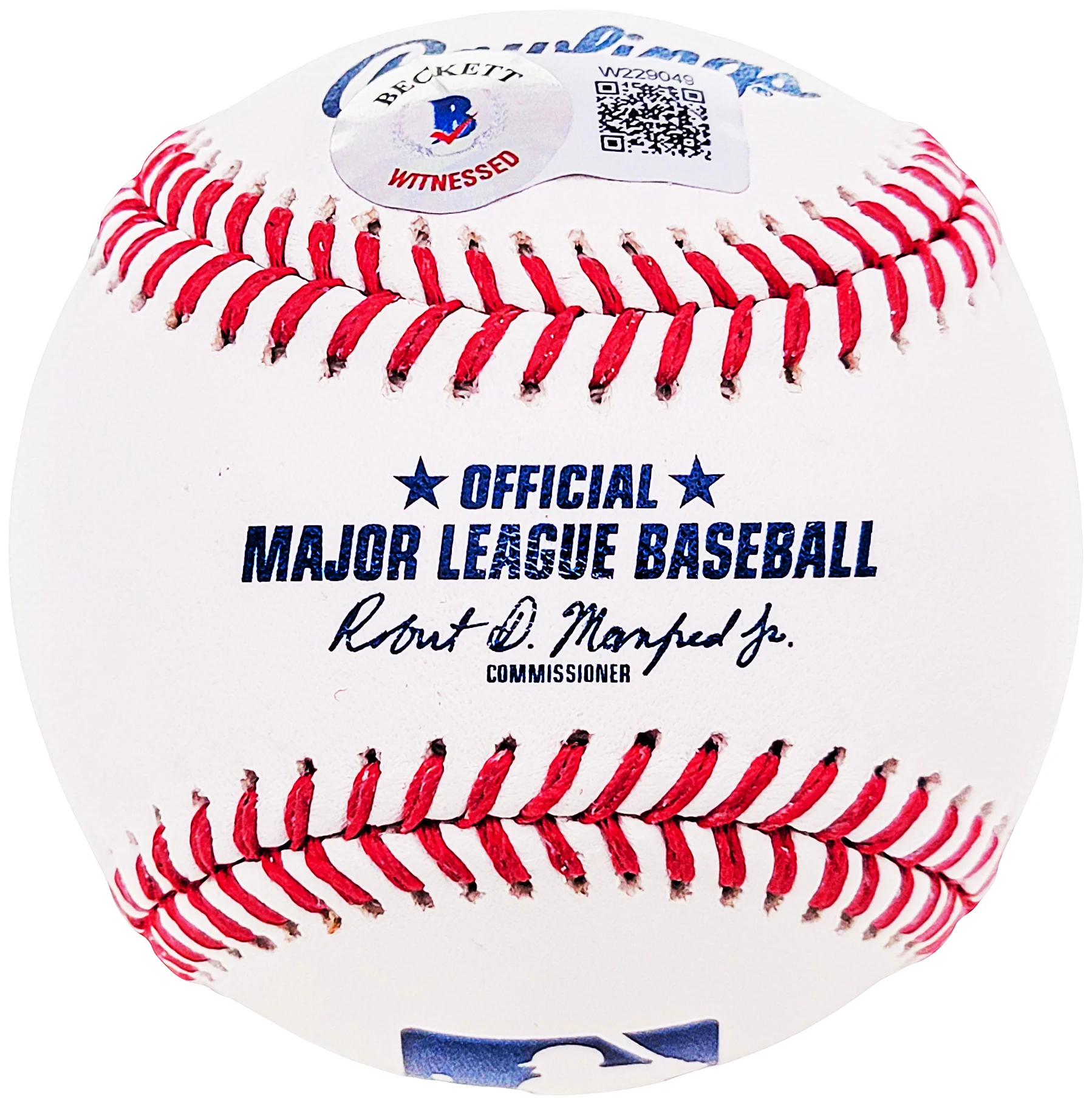 Johan Santana Autographed Official MLB Baseball New York Mets "Nohan 6/1/12" Beckett BAS Witness Stock #210999 - Image 3