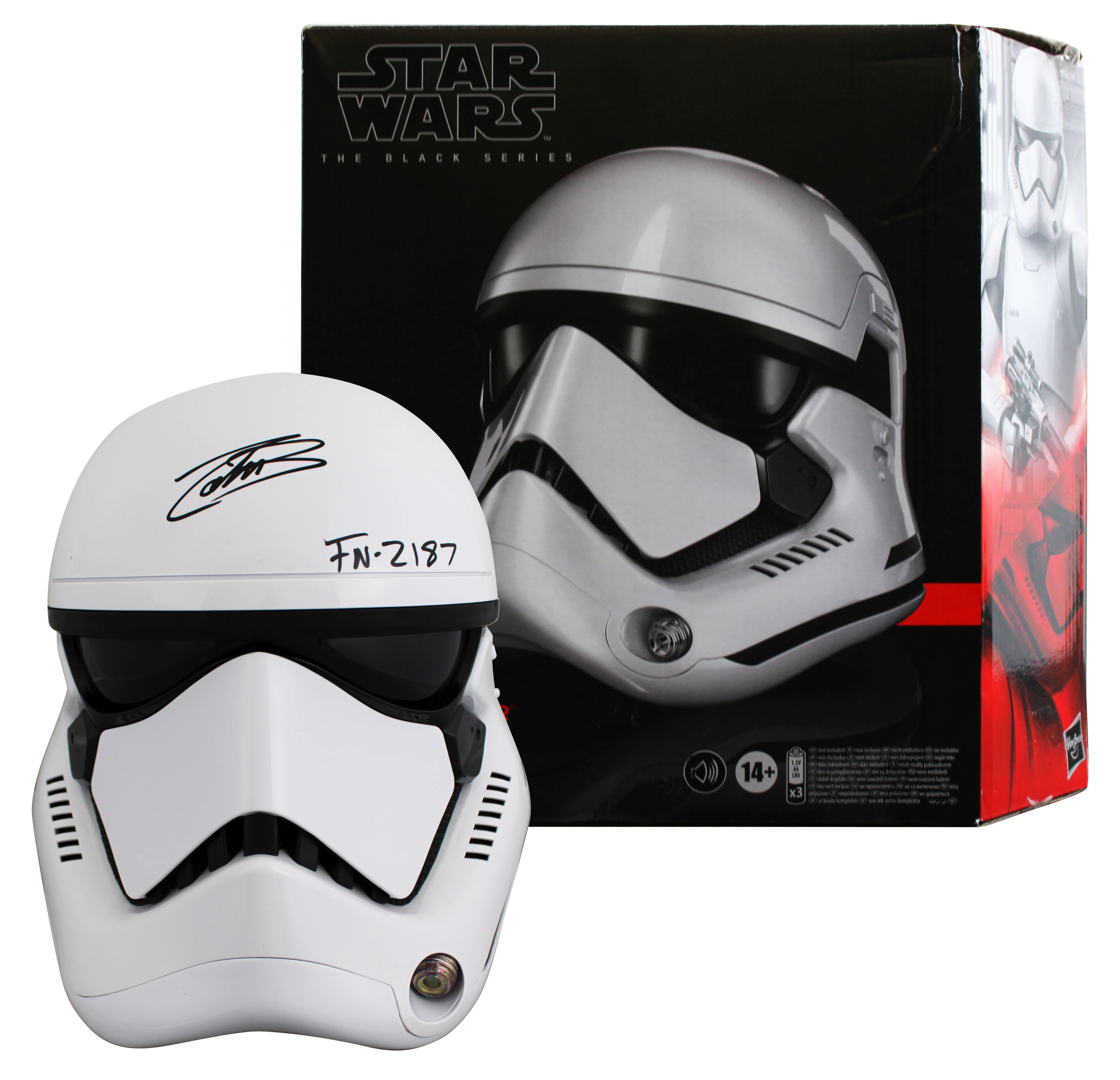 John Boyega Star Wars The Force Awakens "FN-2187" Signed Full Size Helmet BAS