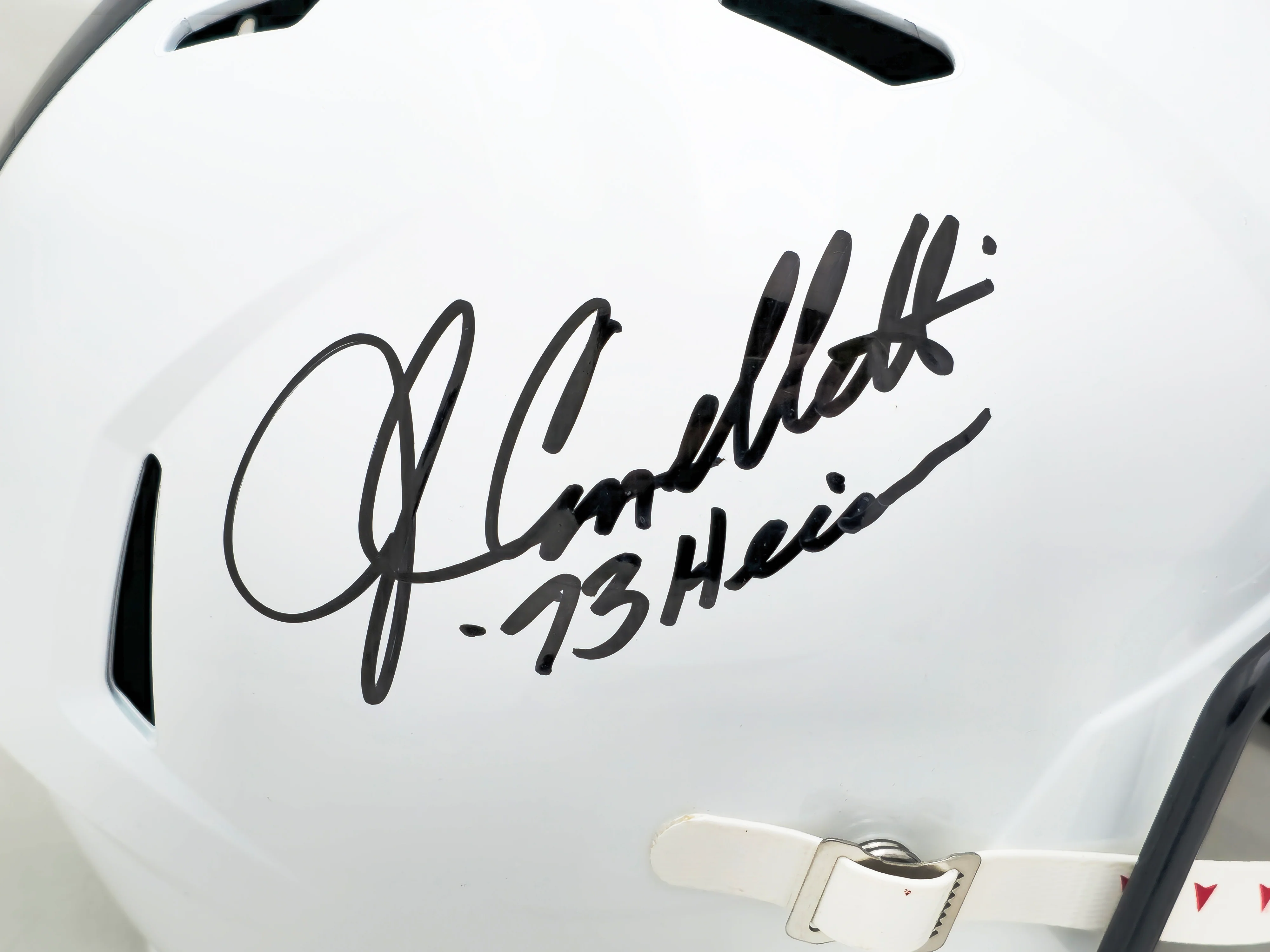 John Cappelletti Autographed Penn State Nittany Lions White Full Size Speed Replica Helmet "73 Heisman" JSA Stock #221332 - Image 2